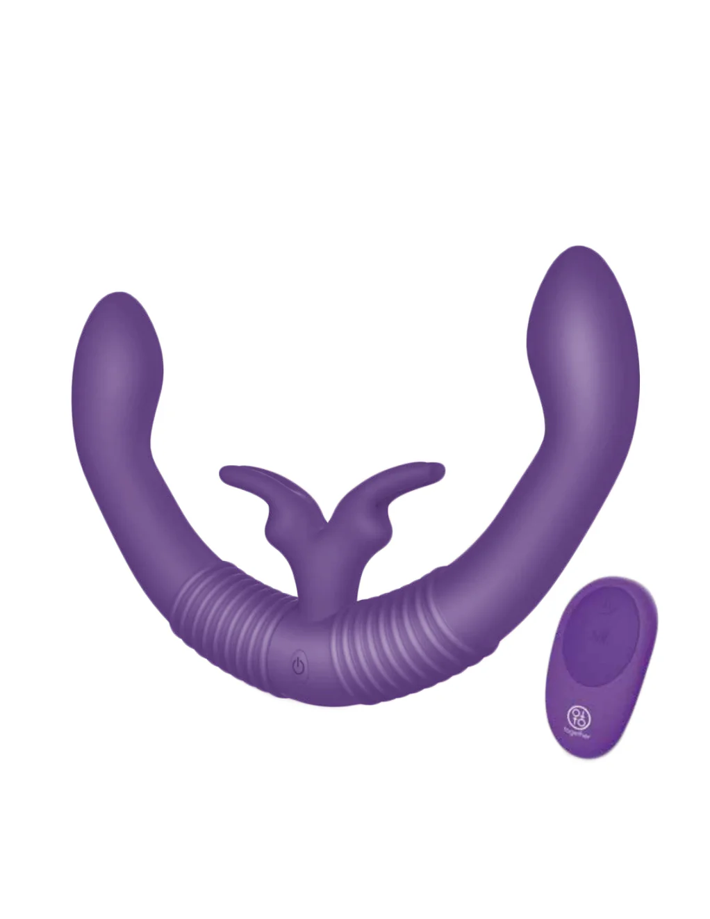 Together Remote Control Vibrating Rabbit Double Dildo
