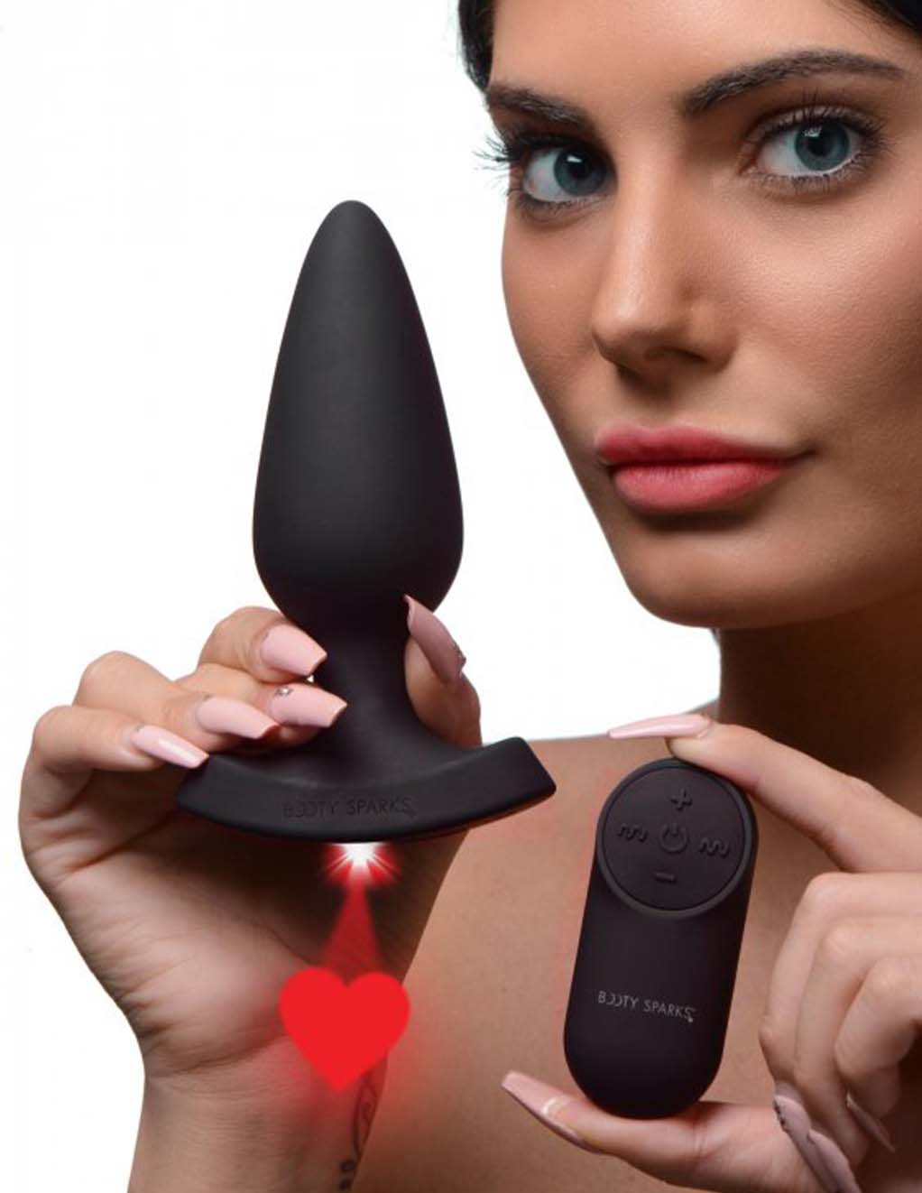 Booty Sparks Remote Laser Heart Plug