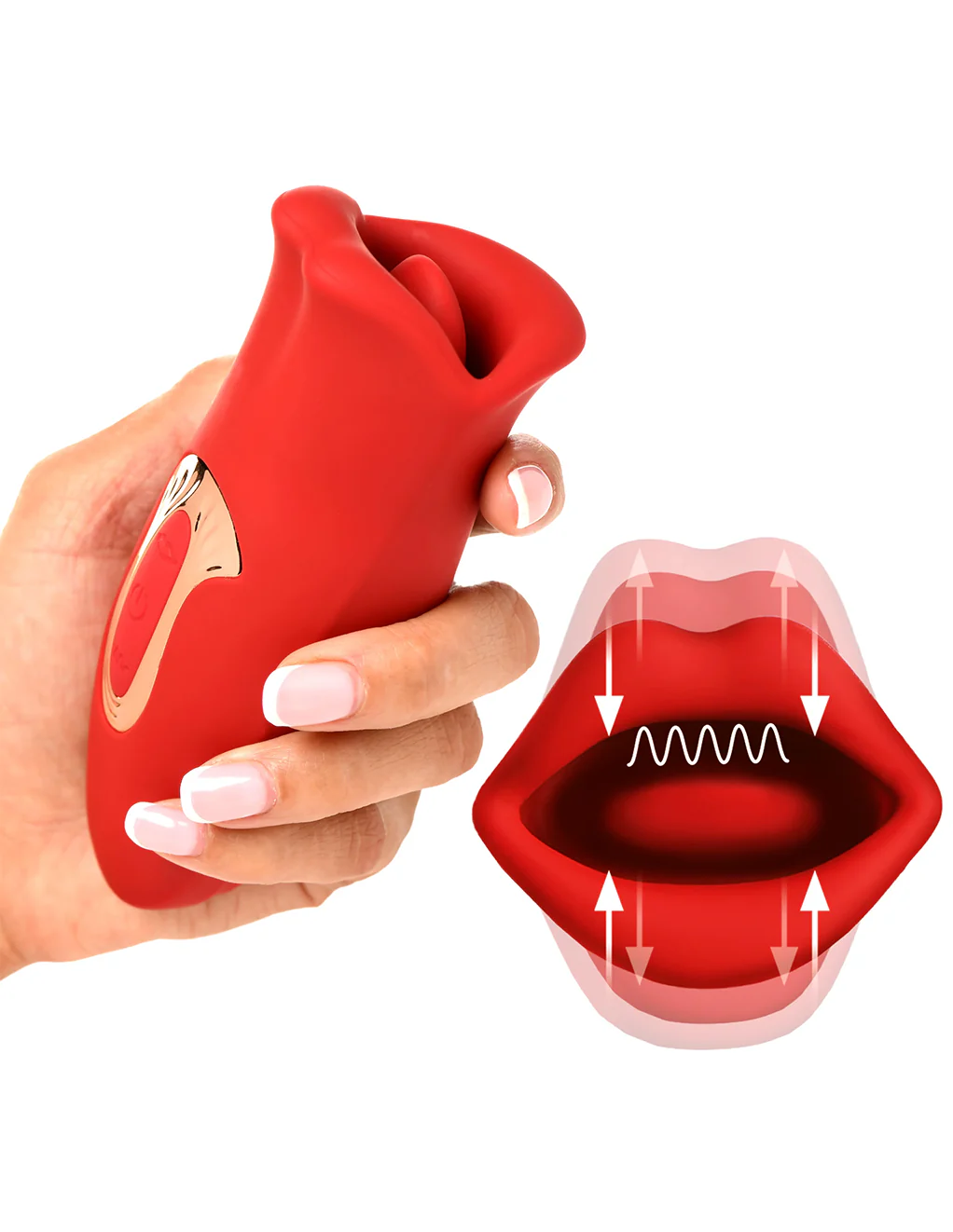 Lickgasm Kiss & Tell Kissing & Vibrating Clitoral Massager
