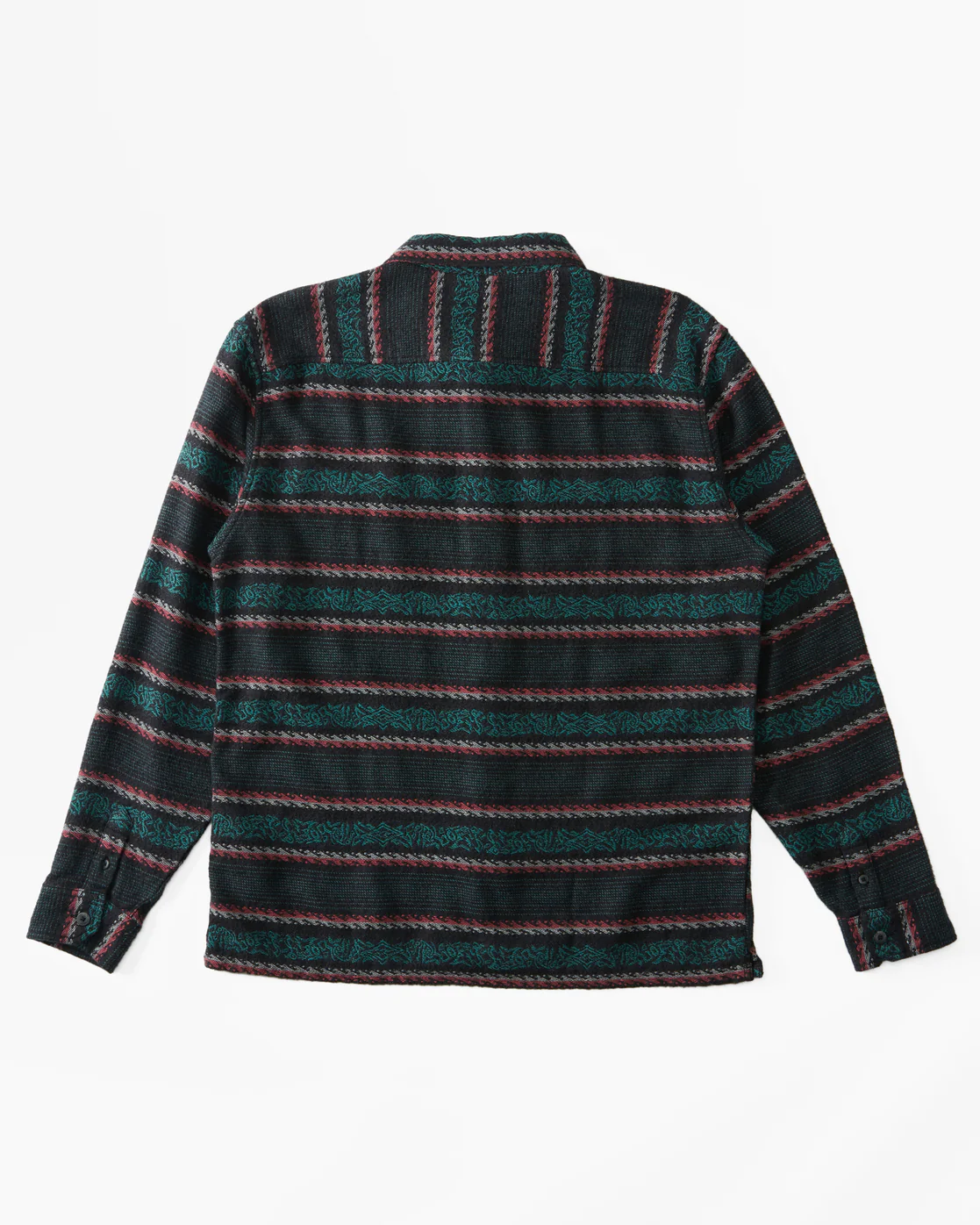 Billabong Offshore Jacquard Flannel Long Sleeve Shirt - Phantom -Biliabong Outlet