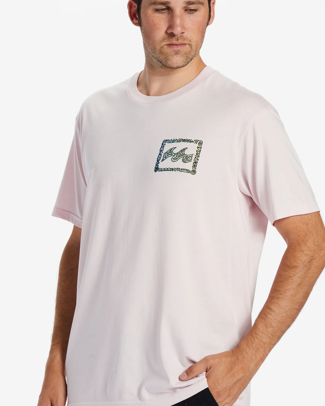 Billabong Crayon Wave T-Shirt - Pastel -Biliabong Outlet