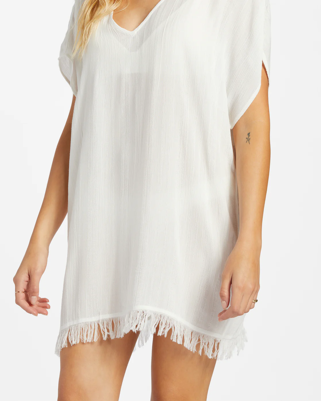 Billabong Walk Away Tunic Top - Salt Crystal -Biliabong Outlet