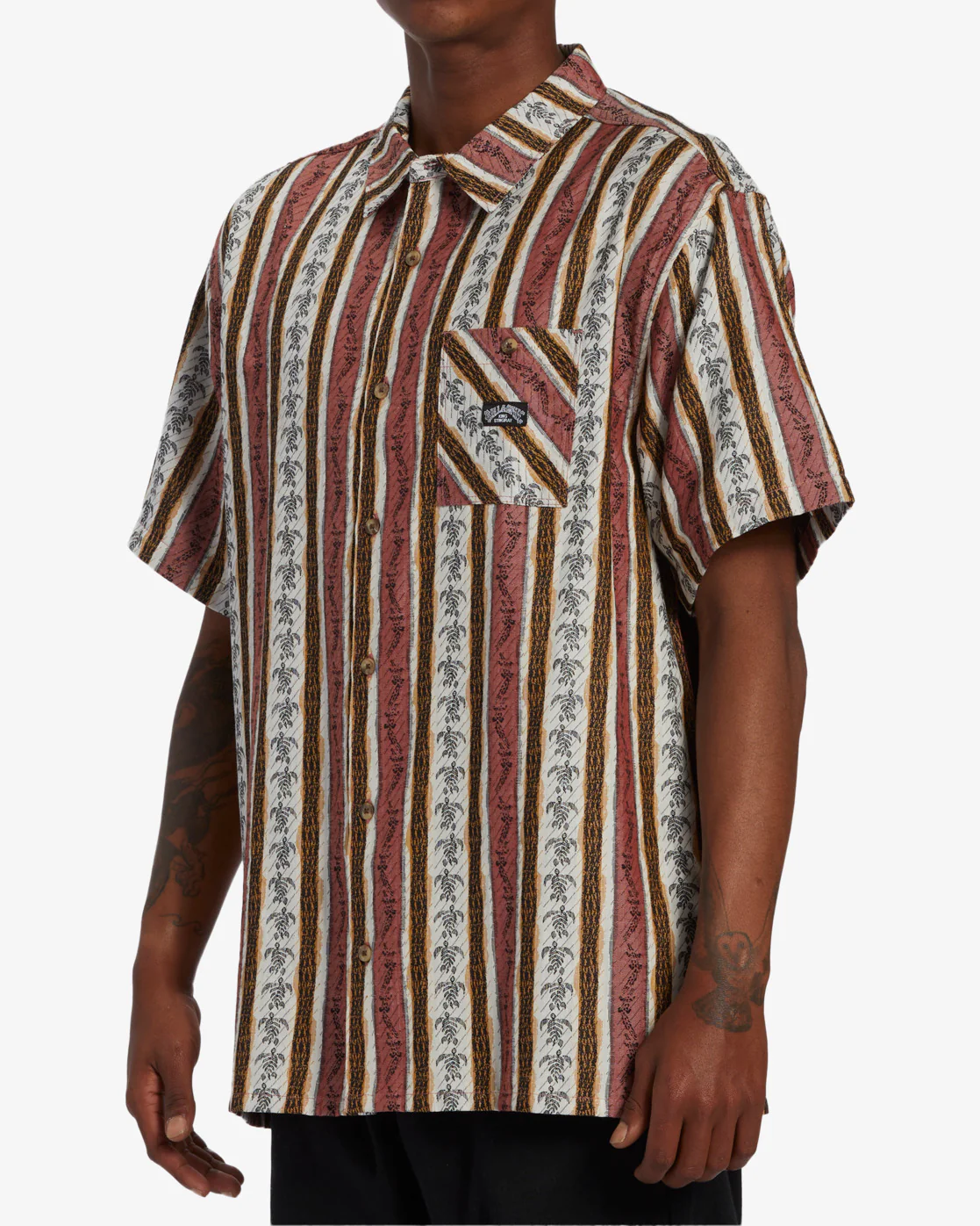 Billabong King Stringray Diamond Woven Short Sleeve Woven Shirt - Chino -Biliabong Outlet