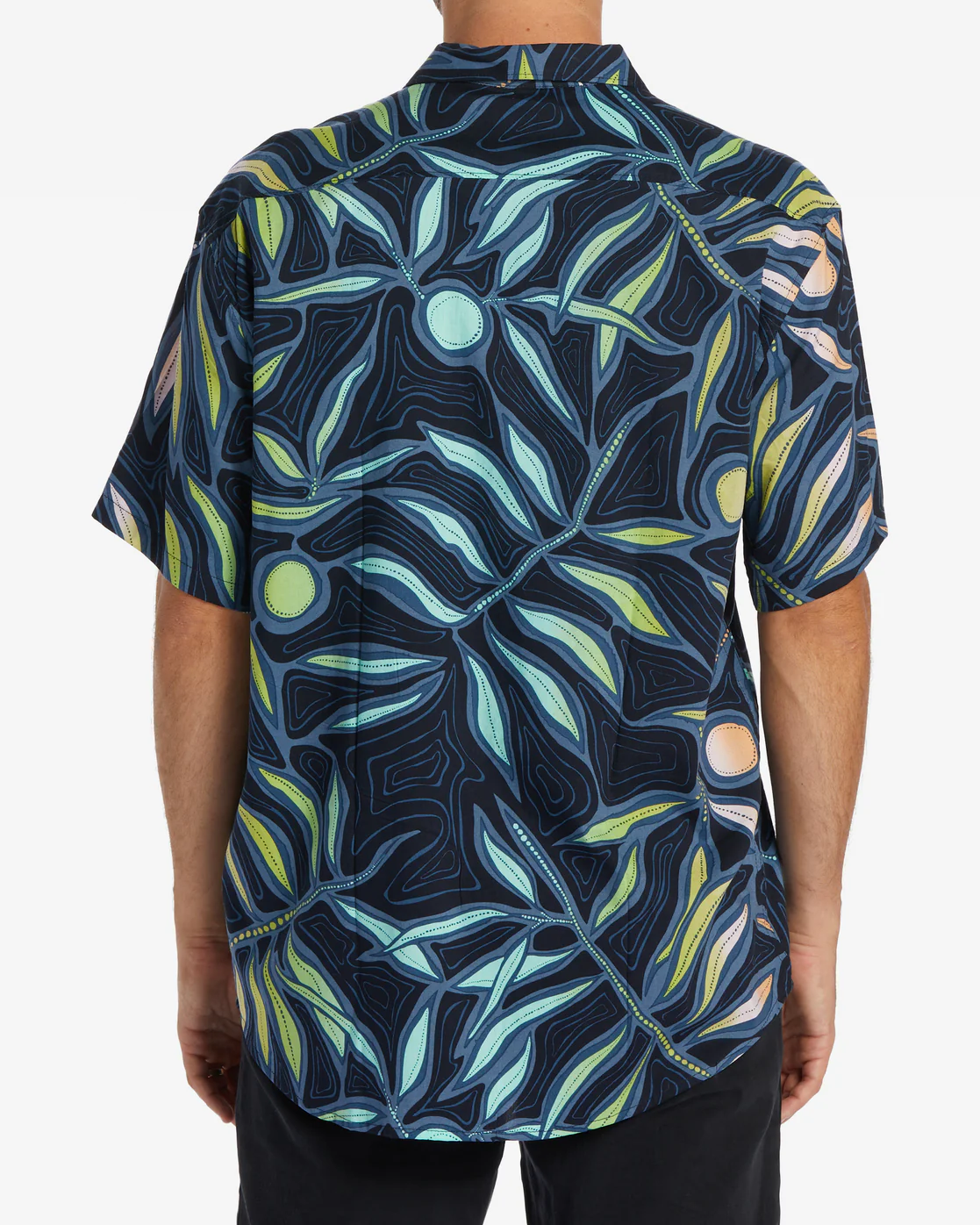 Billabong Sundays Short Sleeve Shirt - Dark Navy -Biliabong Outlet