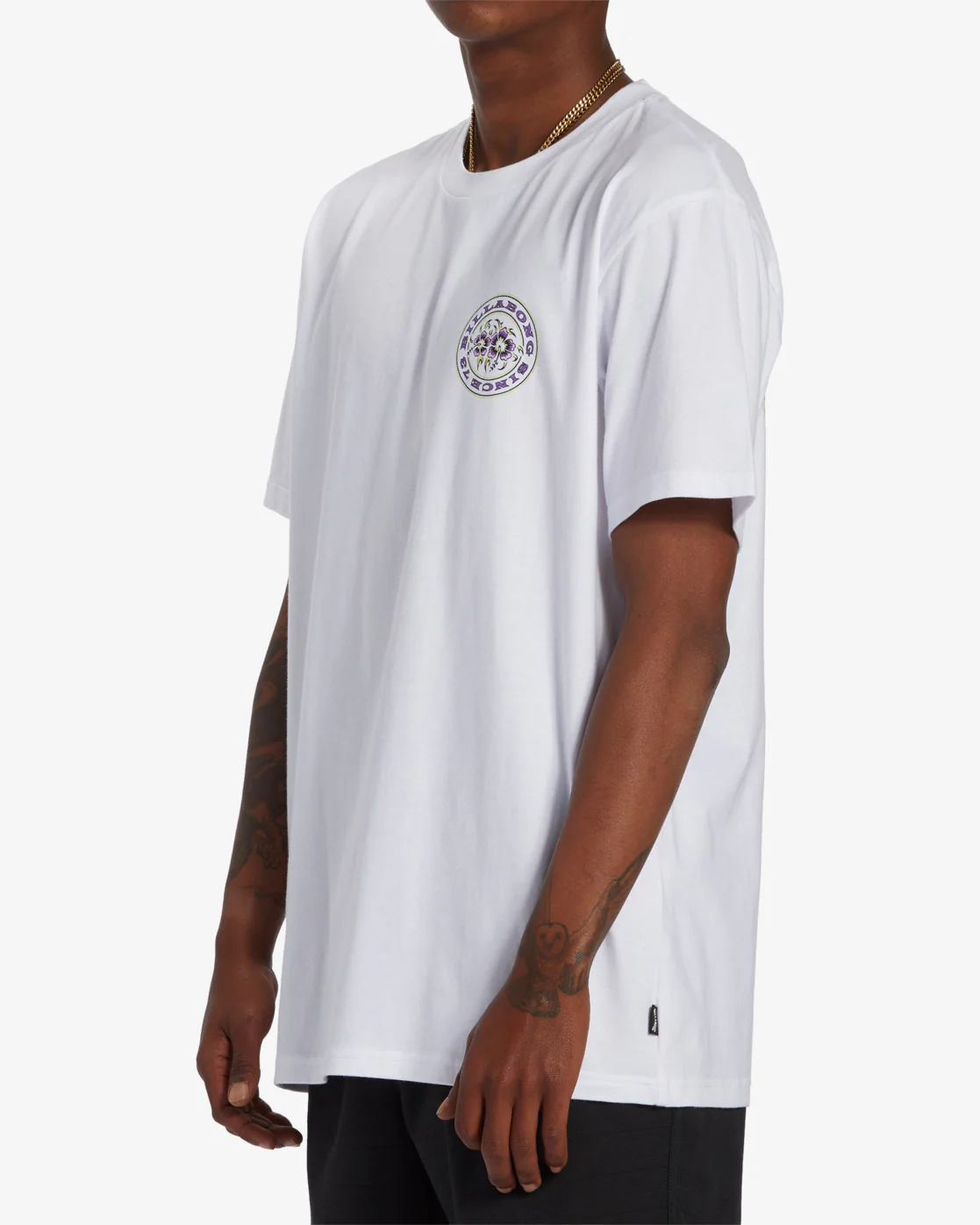 Billabong Bonez Short Sleeve T-Shirt - White -Biliabong Outlet