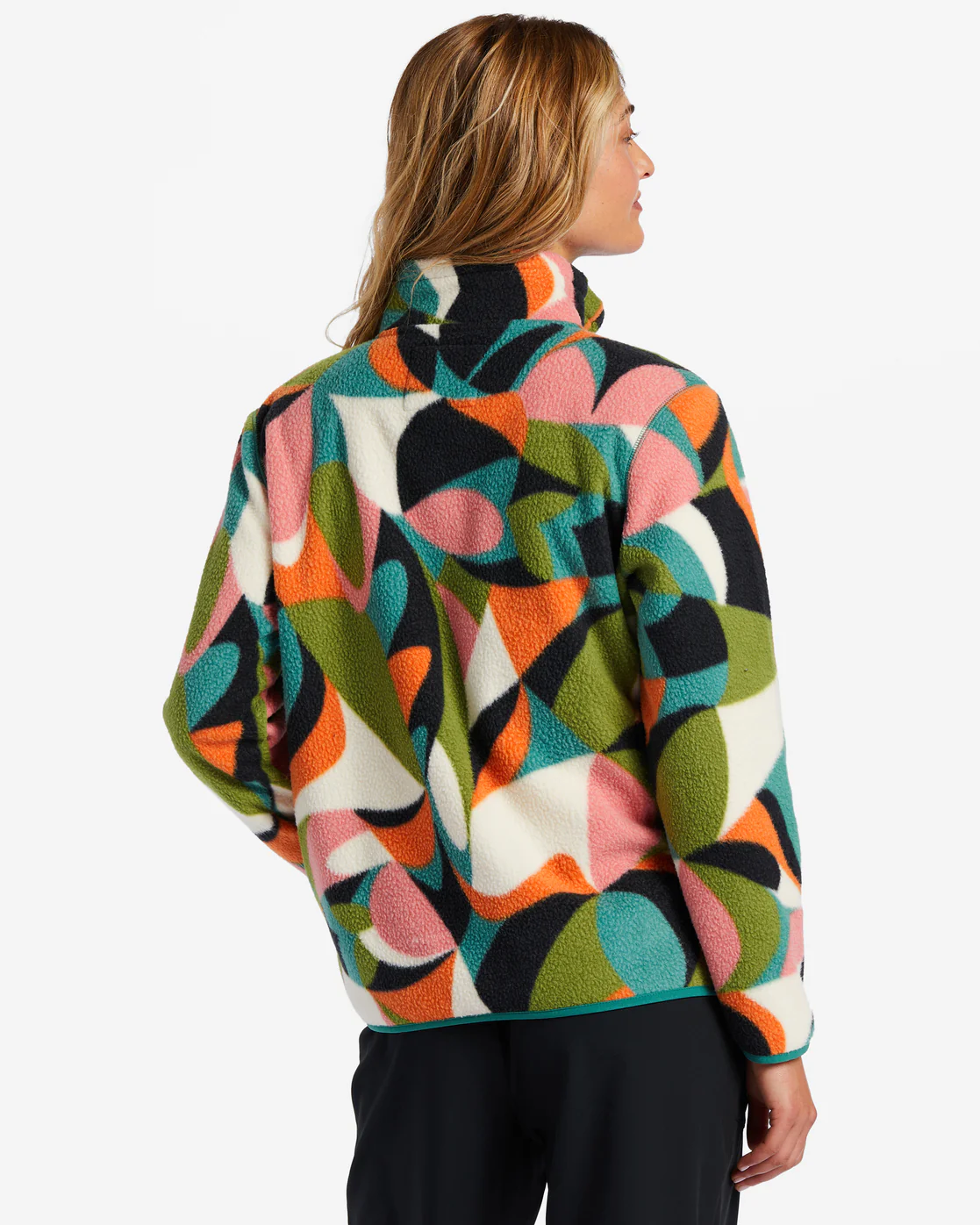 Billabong A/Div Boundary Mock 3 Half-Zip Pullover Sweatshirt - Pink Coral -Biliabong Outlet