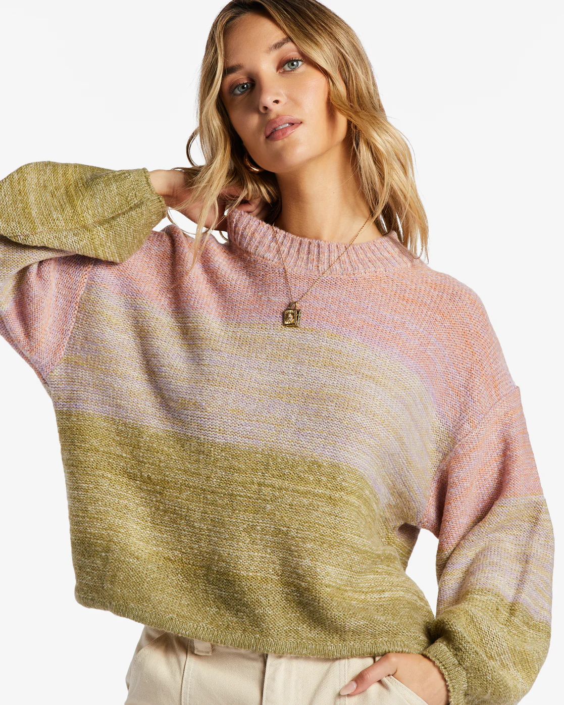 Billabong On Hue Jumper - Willow -Biliabong Outlet