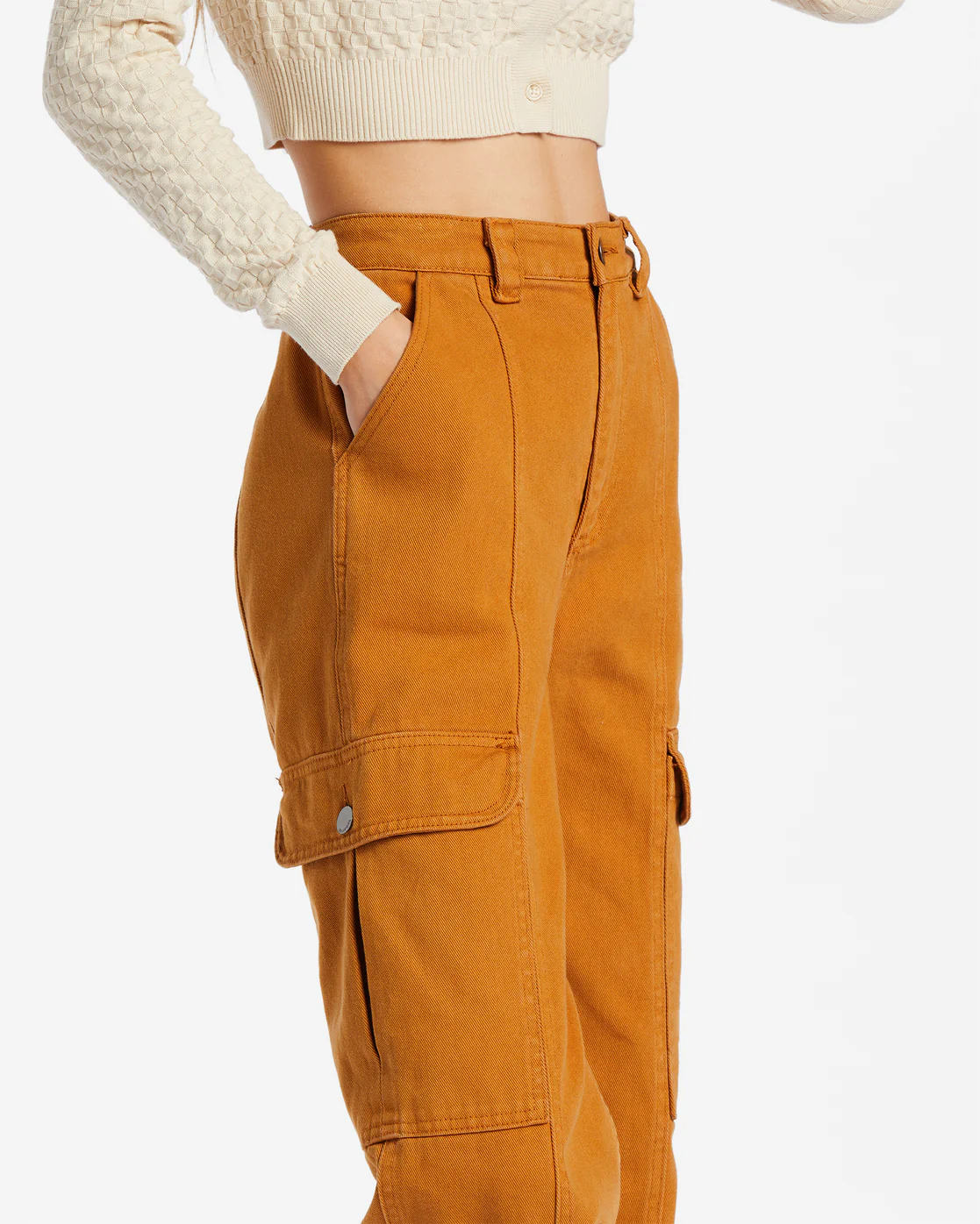 Billabong Wall To Wall Denim Cargo Pants - Cider -Biliabong Outlet