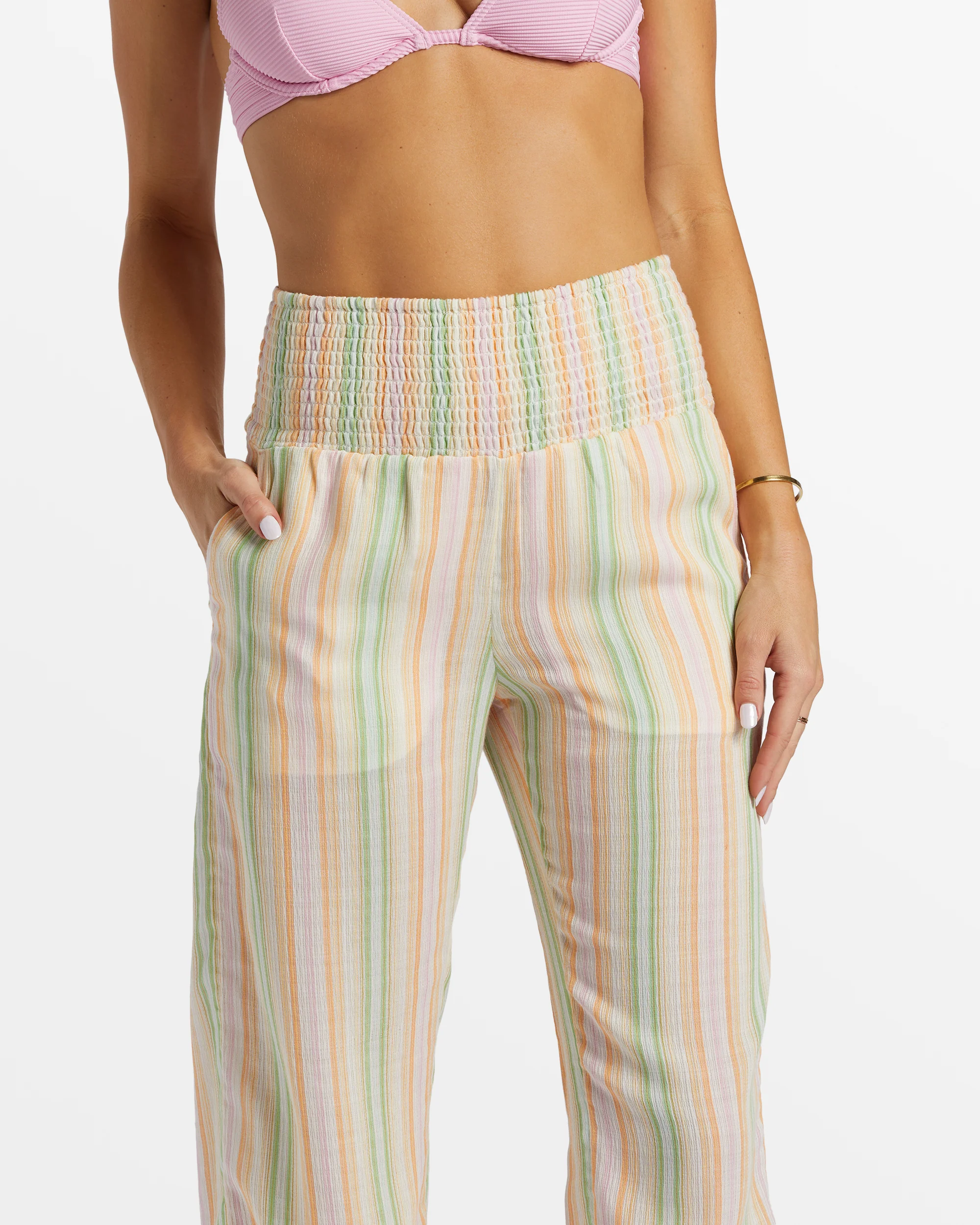 Billabong New Waves 2 Elastic Waist Pants - Sweet Pink -Biliabong Outlet