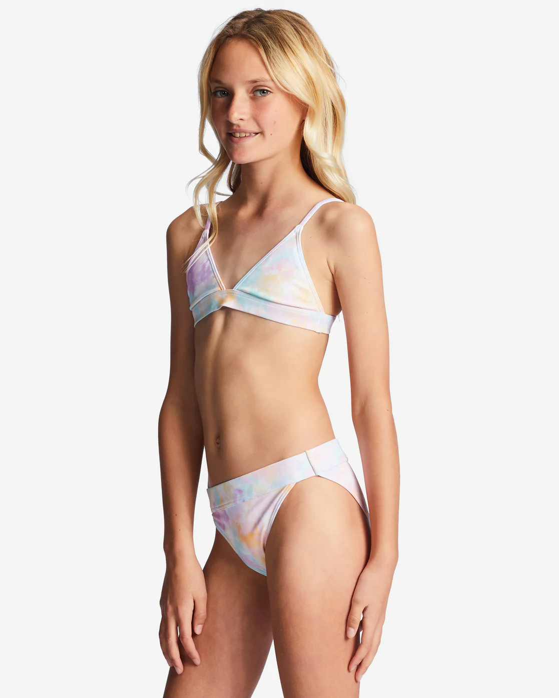 Billabong Girls 4-16 Time For Tie Dye Triangle Two-Piece Bikini Set - Multi -Biliabong Outlet