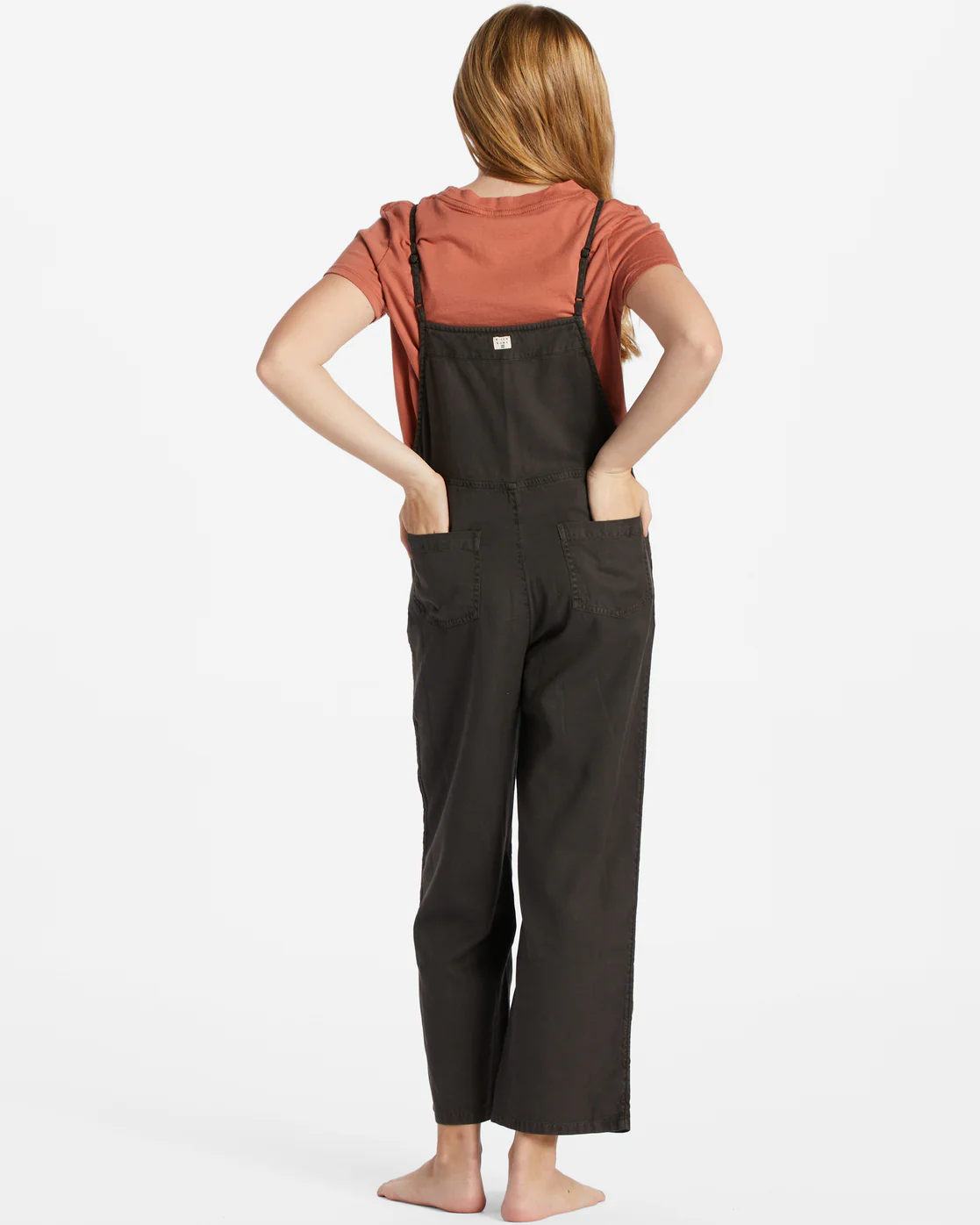 Billabong Girls Wild Lengths Jr Overalls - Off Black -Biliabong Outlet