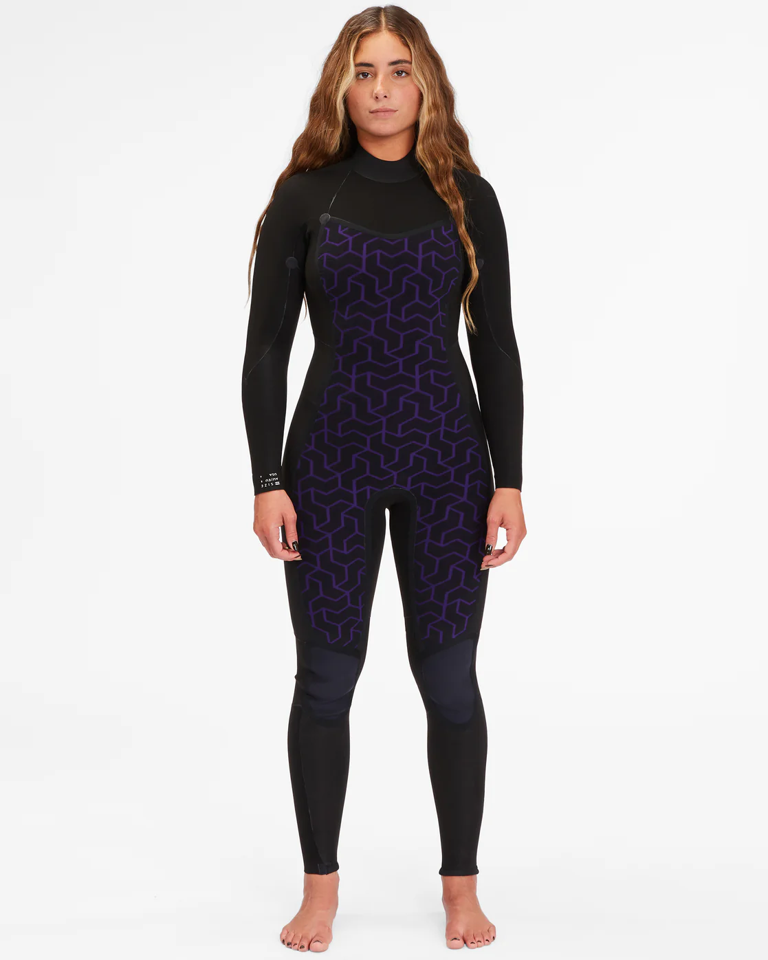 Billabong 3/2 Synergy Back Zip Full Wetsuit - Wild Black -Biliabong Outlet