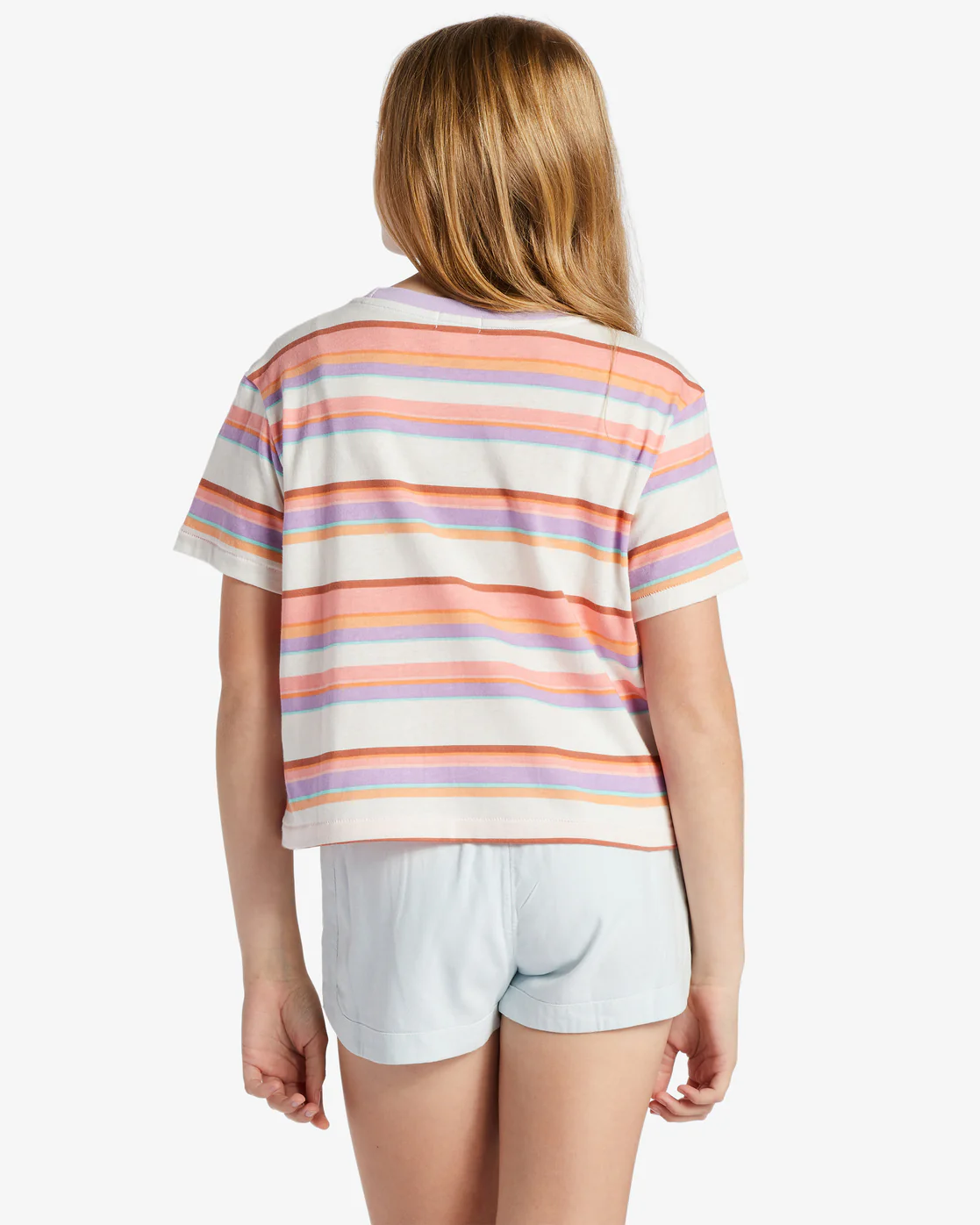 Billabong Girls Surf Days Pocket T-Shirt - Lilac Breeze -Biliabong Outlet