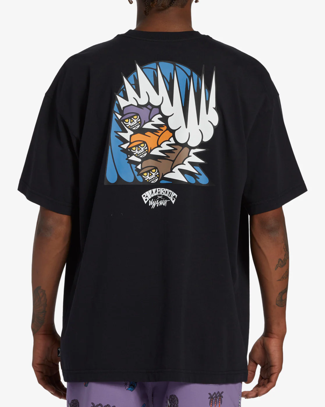 Billabong Party Wave OG Short Sleeve T-Shirt - Black -Biliabong Outlet