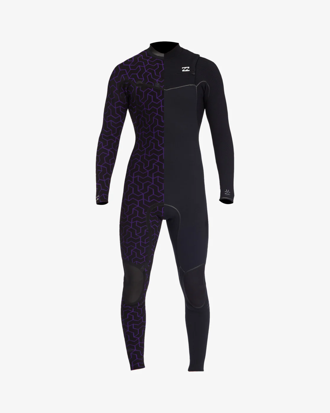 Billabong 3/2mm Furnace Natural Chest Zip Wetsuit - Black -Biliabong Outlet