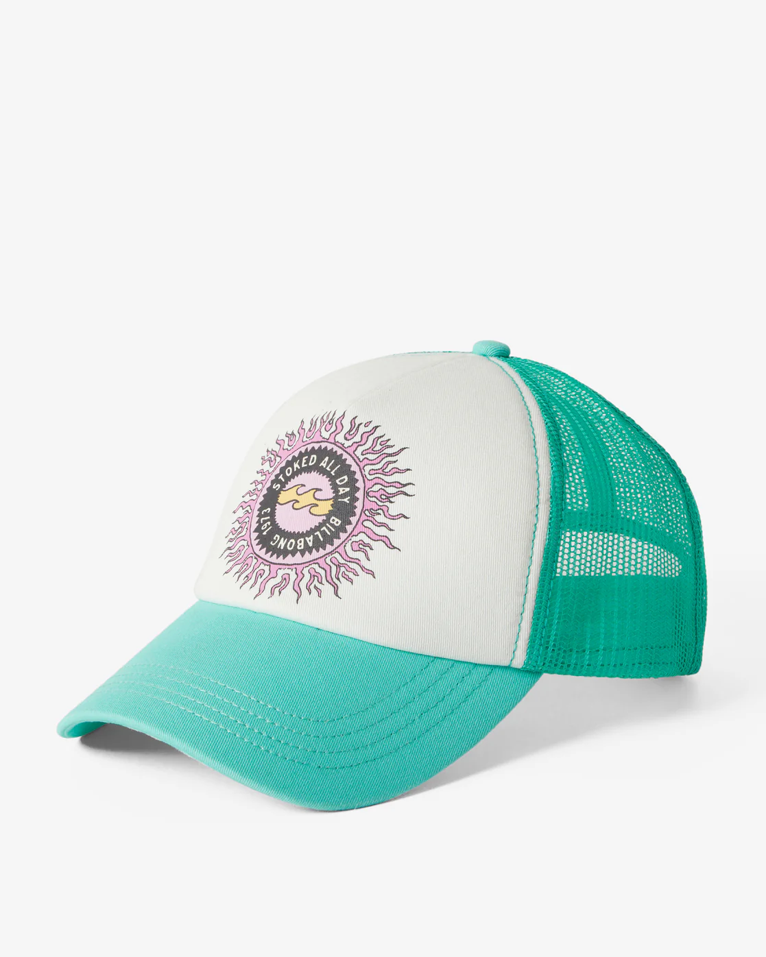 Billabong Aloha Forever Trucker Hat - Bright Lagoon -Biliabong Outlet