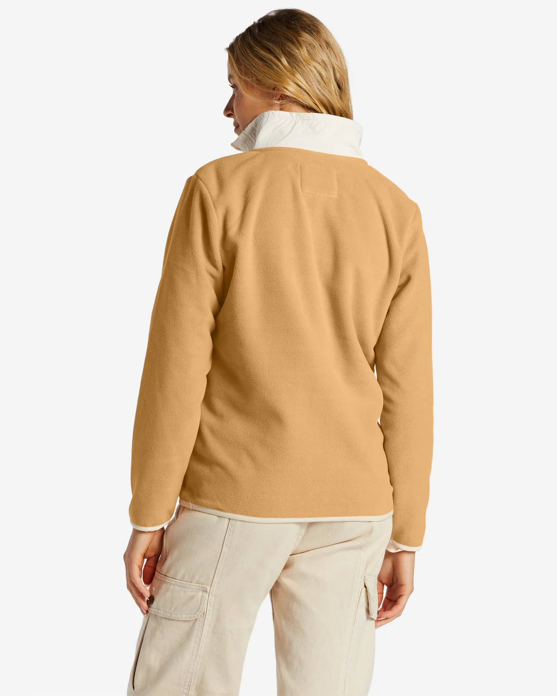 Billabong Boundary Lite Mock Neck Sweatshirt - Latte -Biliabong Outlet