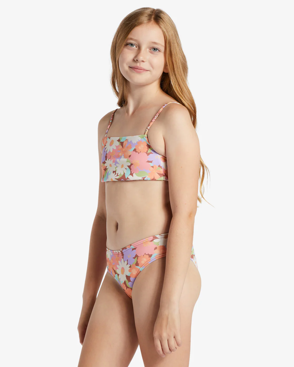 Billabong Girls Last Bloom Two Piece Reversible Bikini Set - Multi -Biliabong Outlet