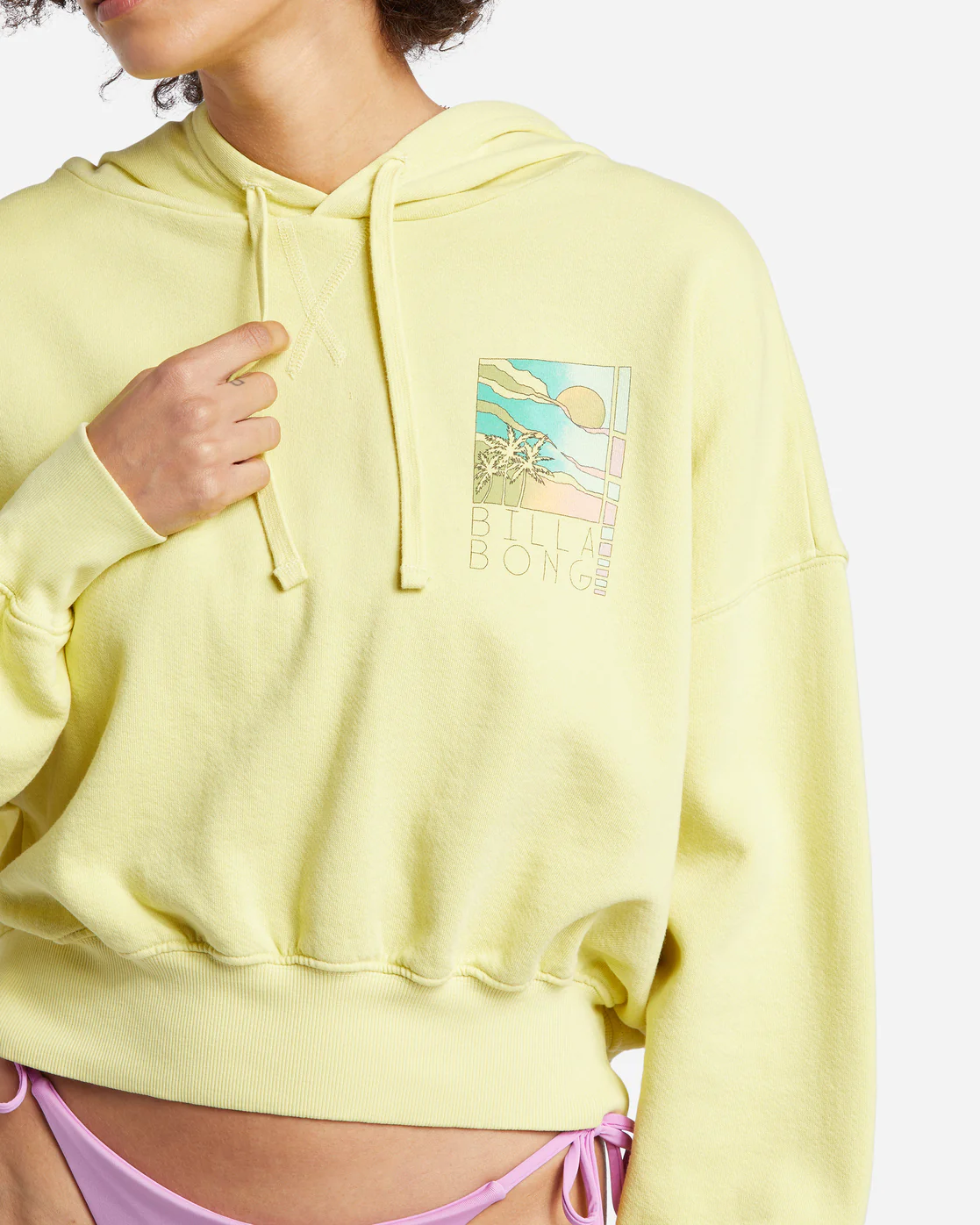 Billabong All Time Fleece Pullover Sweatshirt - Limelight -Biliabong Outlet