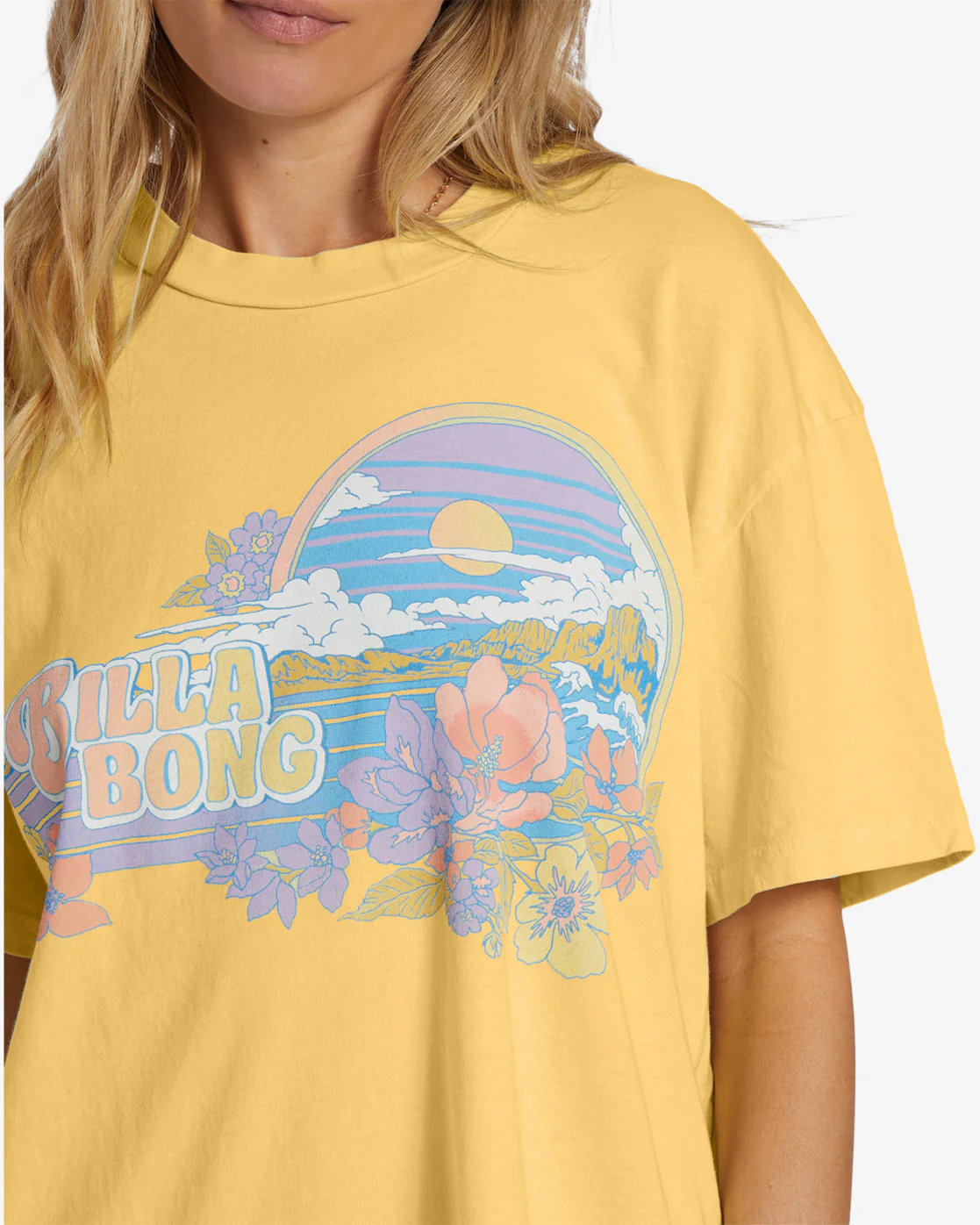 Billabong Island Blooms T-Shirt - Fresh Squeezed -Biliabong Outlet