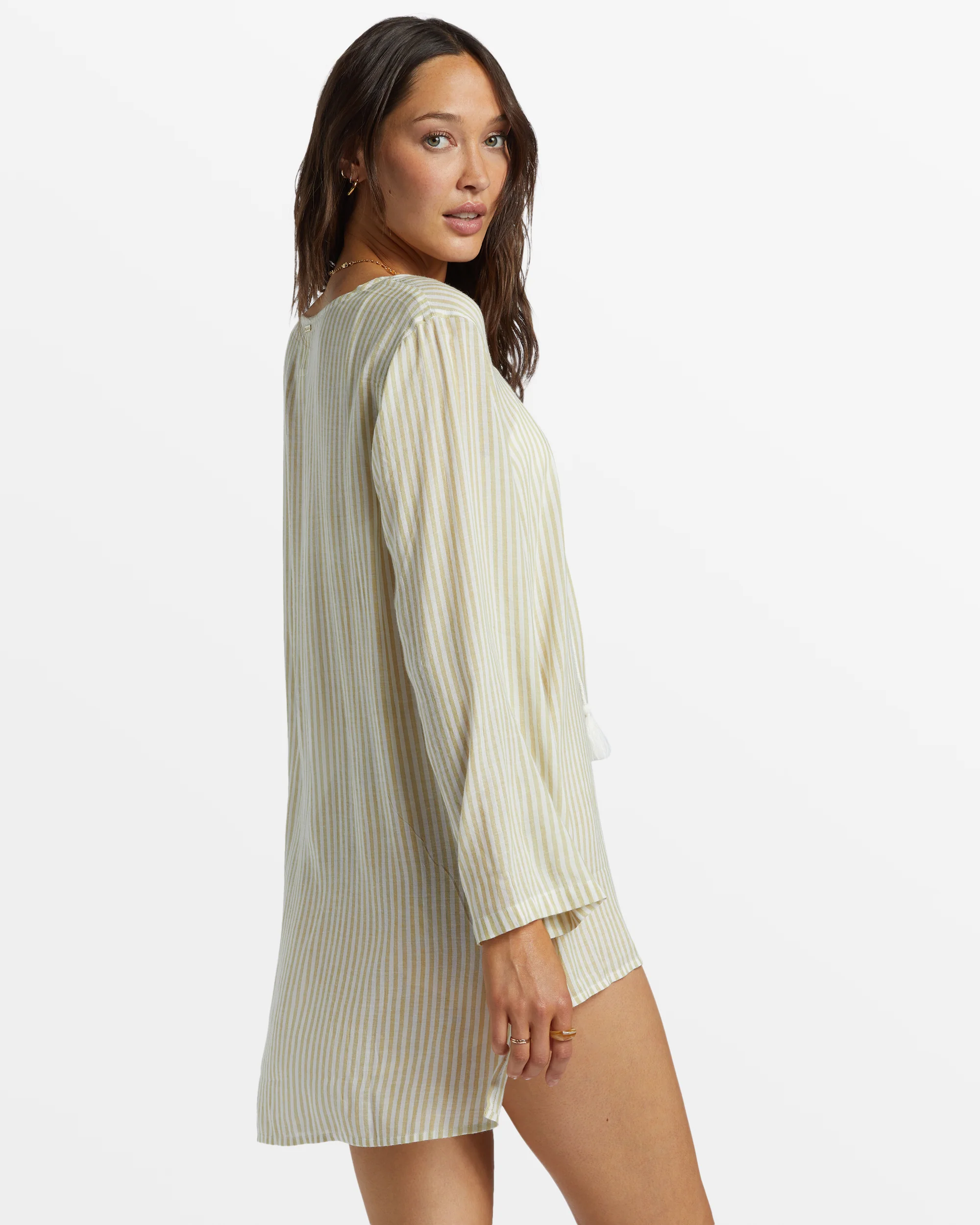 Billabong Blue Skies Beach Mini Dress - Moss Joy -Biliabong Outlet