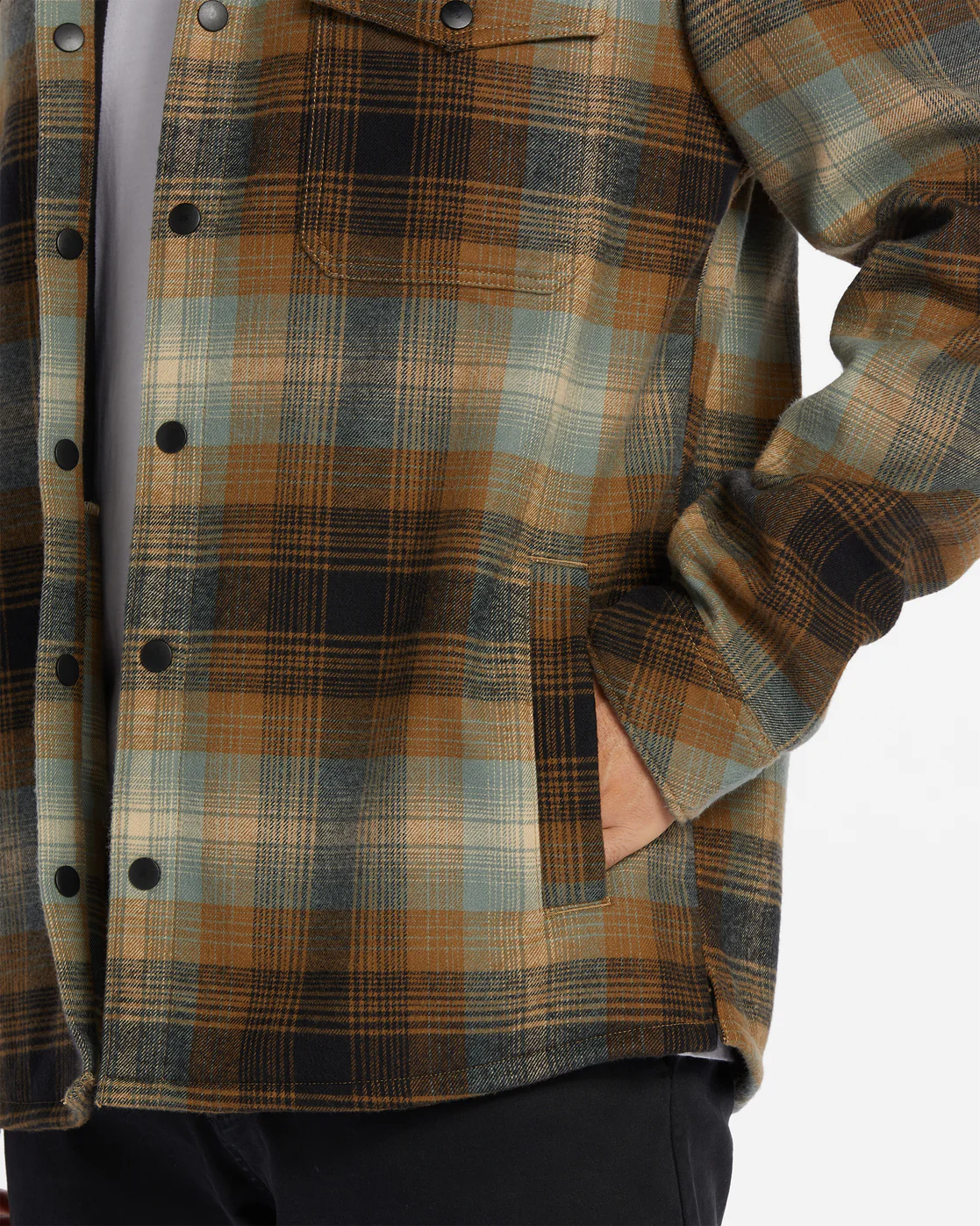 Billabong A/Div Furnace Bonded Flannel Shirt - Dark Forest -Biliabong Outlet