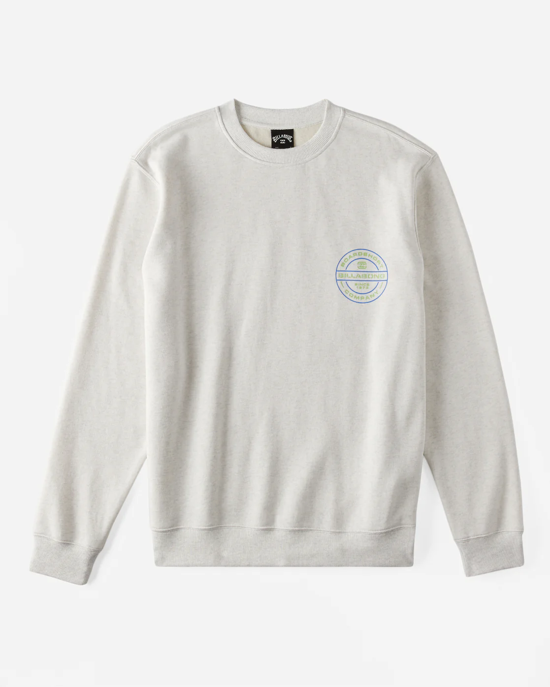 Billabong Short Sands Crew Sweatshirt - Light Grey Heather -Biliabong Outlet