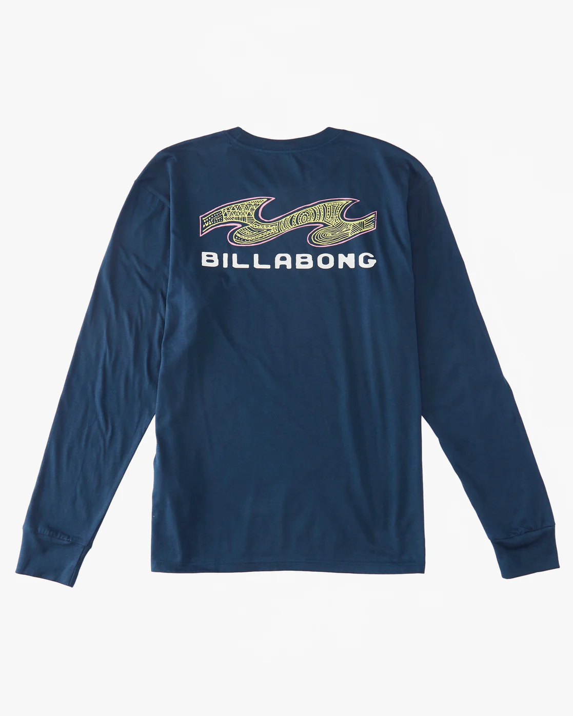 Billabong Fragment Long Sleeve T-Shirt - Dark Blue -Biliabong Outlet