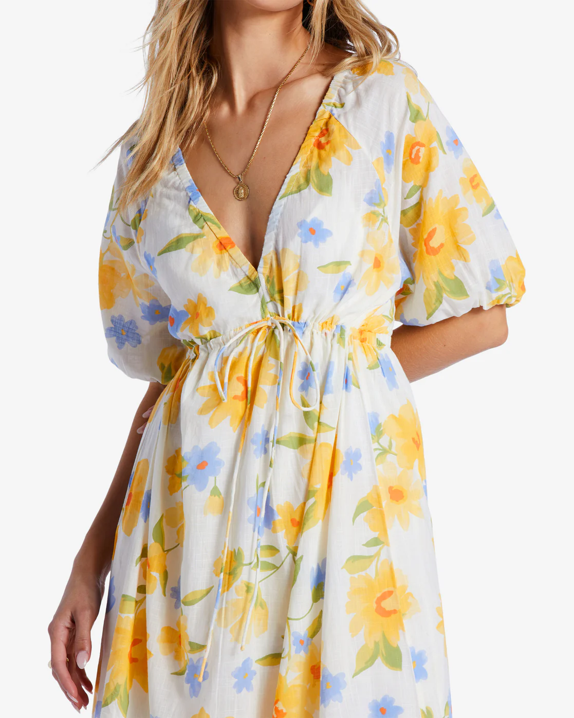 Billabong Lost In Love Maxi Dress - Salt Crystal -Biliabong Outlet