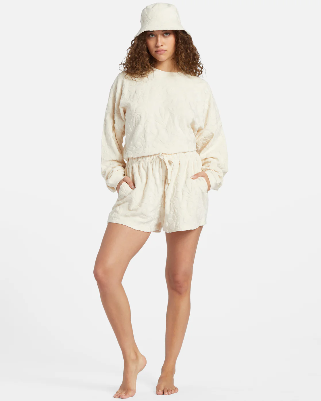 Billabong Jacquard Bucket Hat - Whitecap -Biliabong Outlet