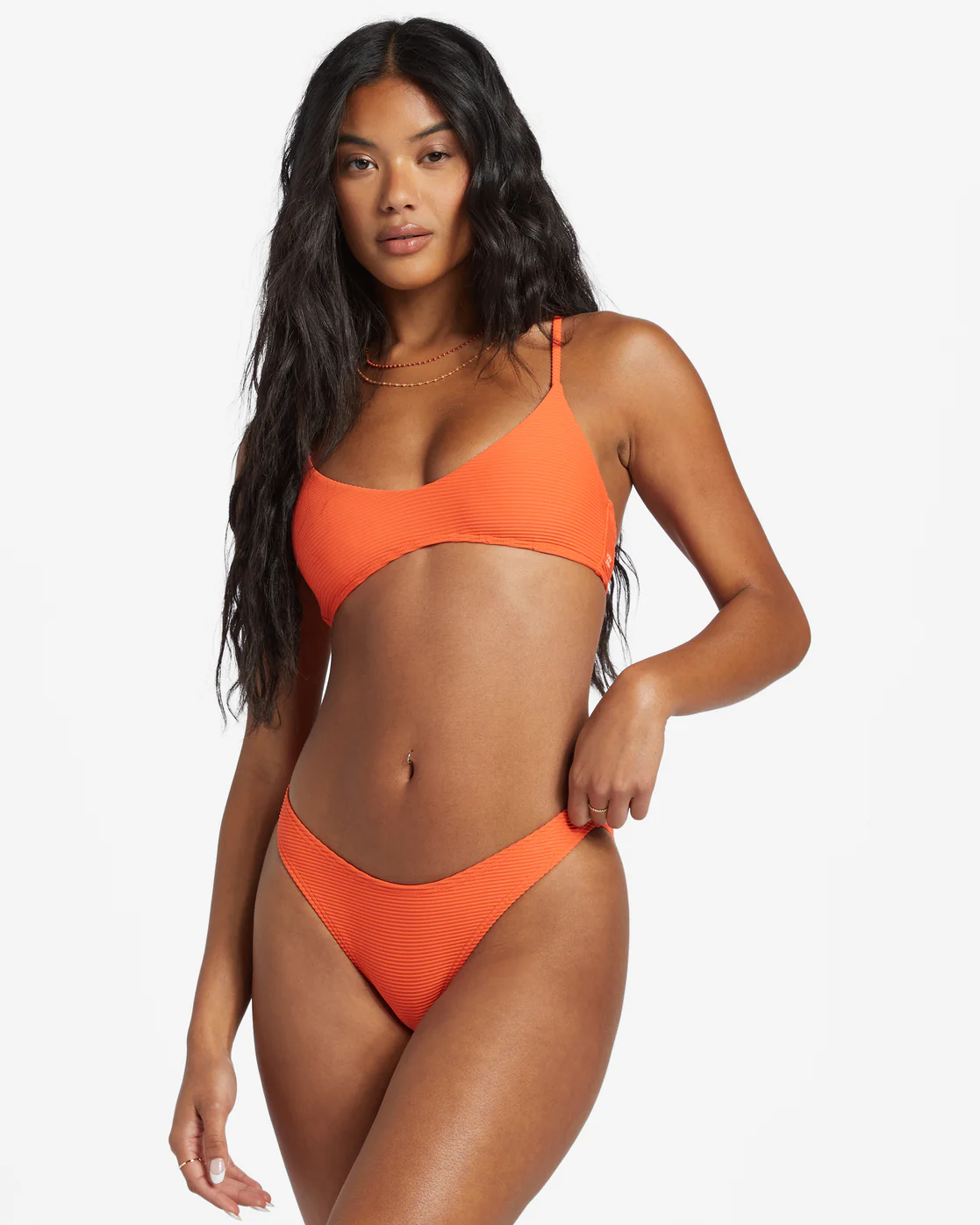 Billabong Tanlines Hike Bikini Bottoms - Coral Craze -Biliabong Outlet