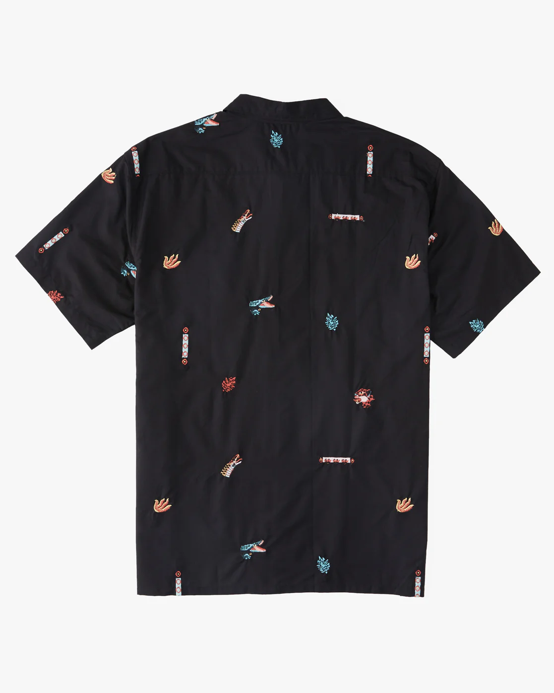 Billabong Zeledon Embroidered Shirt - Black -Biliabong Outlet