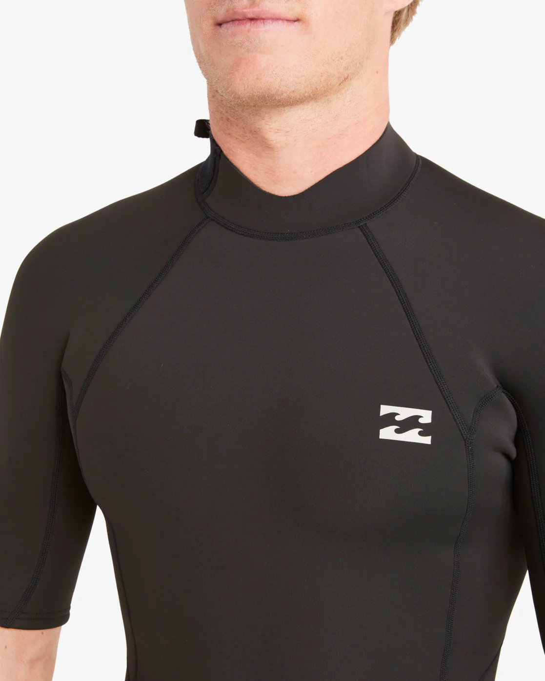 Billabong 2/2mm Absolute Short Sleeve Back Zip Springsuit - Black -Biliabong Outlet