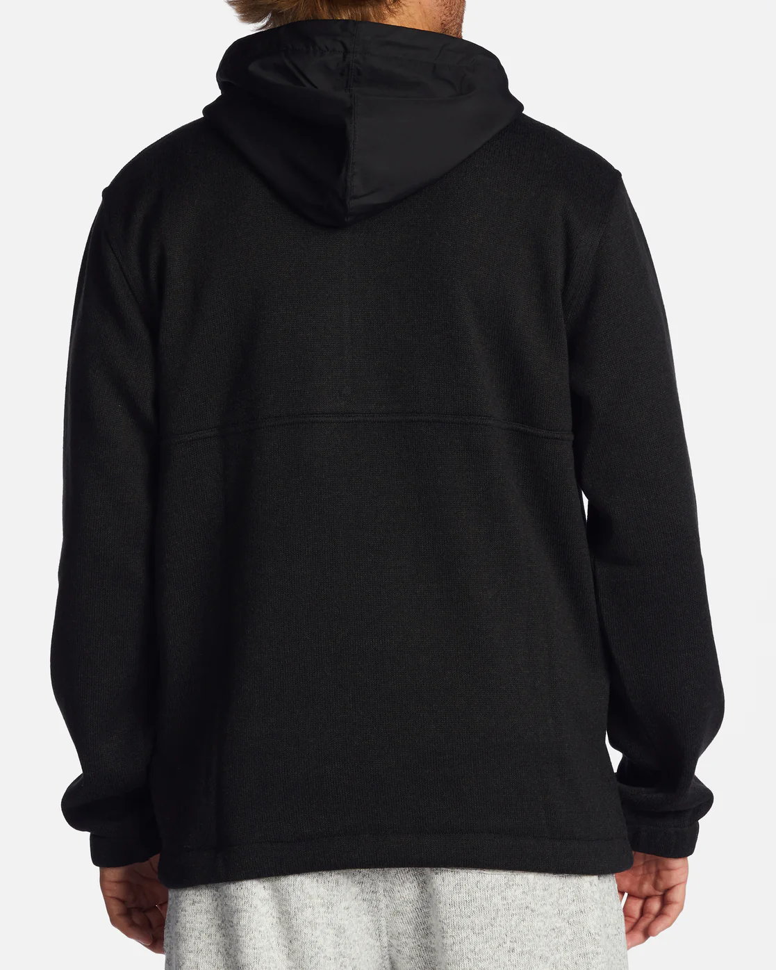 Billabong A/Div Boundary Hooded Half-Zip Pullover - Black Heather -Biliabong Outlet