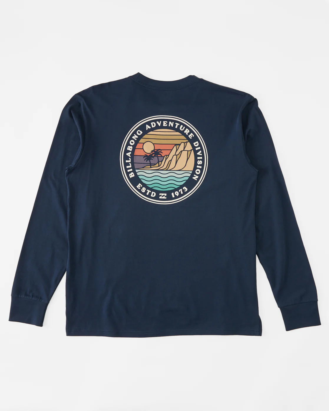 Billabong Rockies Long Sleeve T-Shirt - Dark Blue -Biliabong Outlet