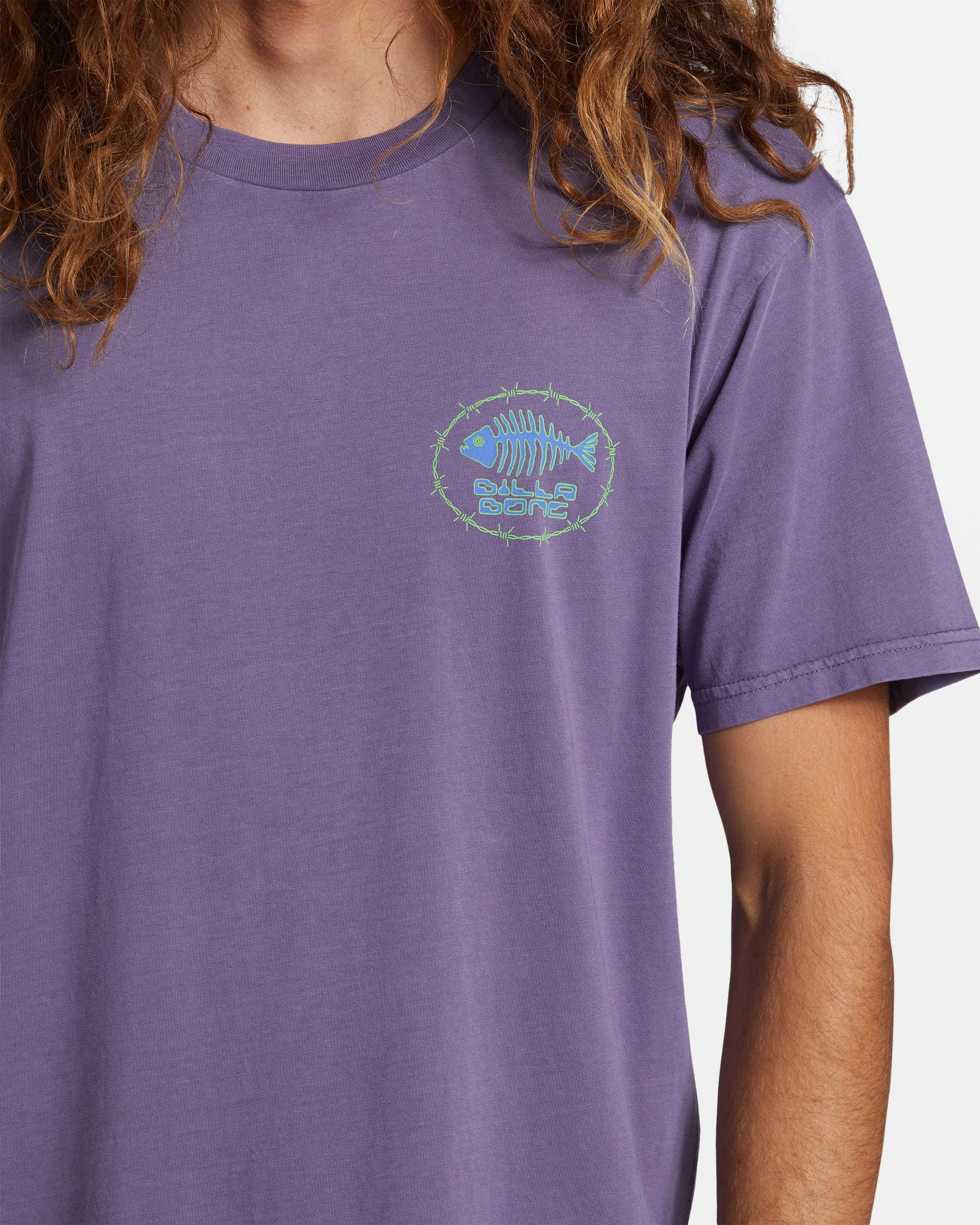 Billabong Bonez T-Shirt - Deep Plum -Biliabong Outlet
