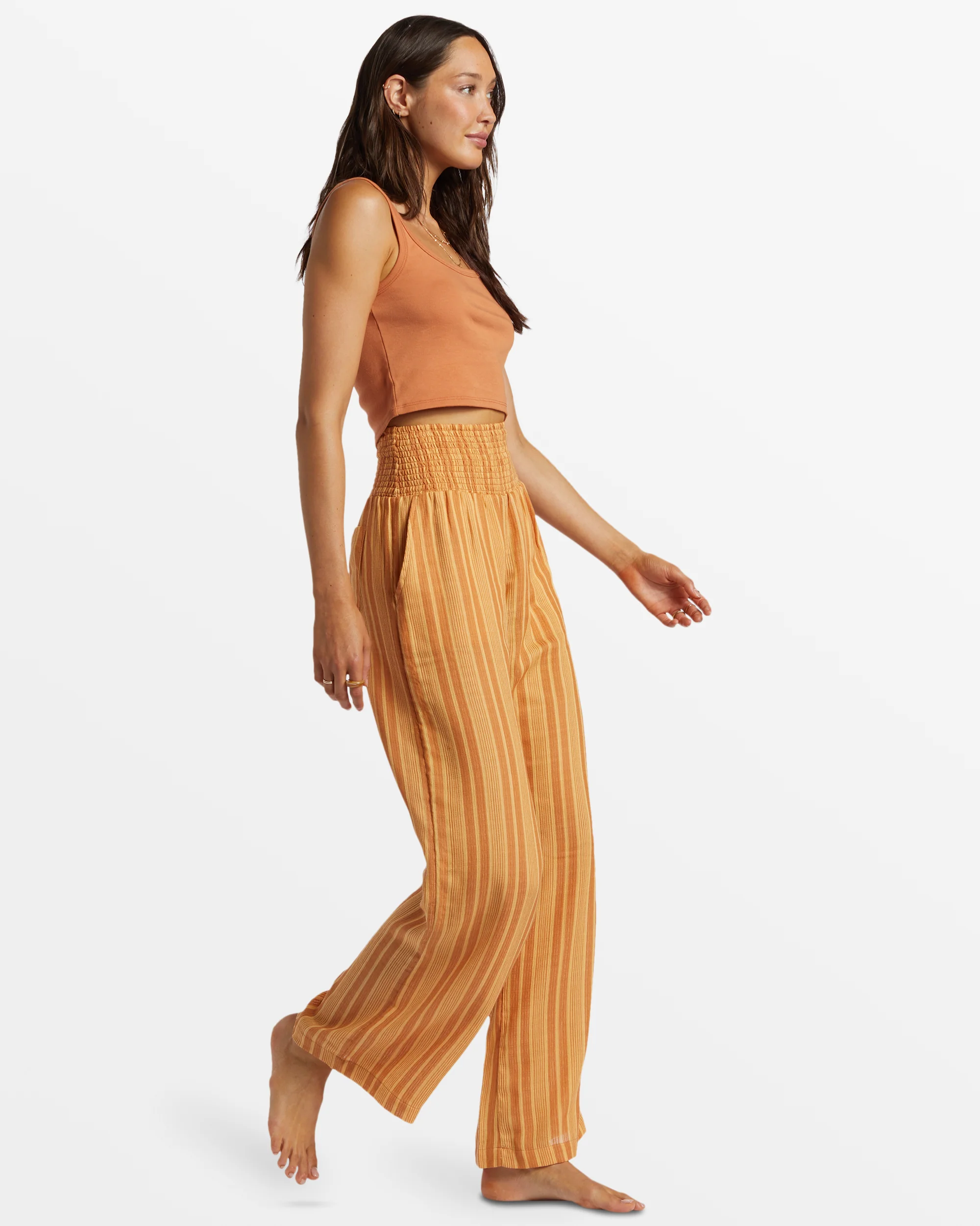 Billabong New Waves 2 Elastic Waist Pants - Peach Punch -Biliabong Outlet