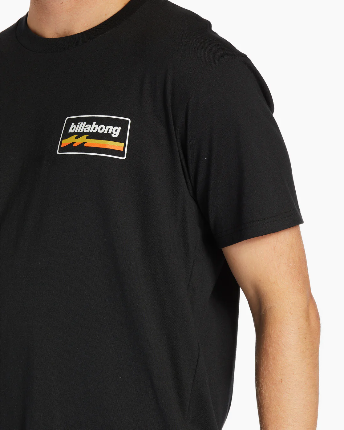 Billabong Walled Short Sleeve T-Shirt - Black -Biliabong Outlet