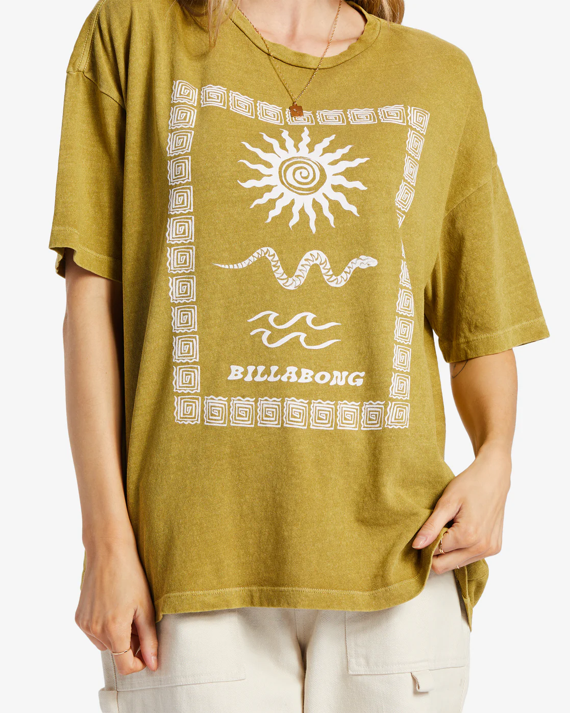 Billabong Spirit Inside T-Shirt - Kiwi -Biliabong Outlet