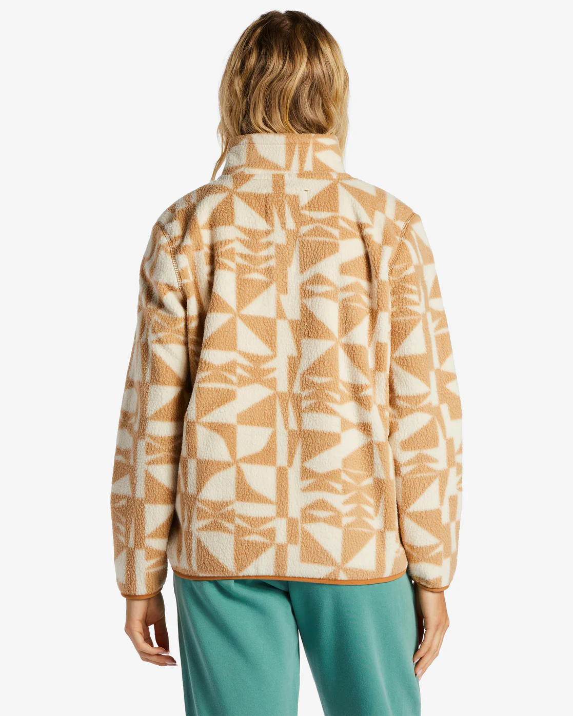 Billabong A/Div Boundary Mock 3 Half-Zip Pullover Sweatshirt - Latte -Biliabong Outlet