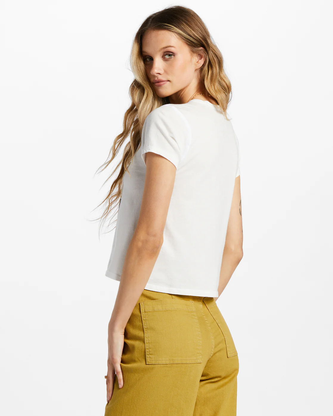 Billabong Stoked All Day T-Shirt - Salt Crystal -Biliabong Outlet