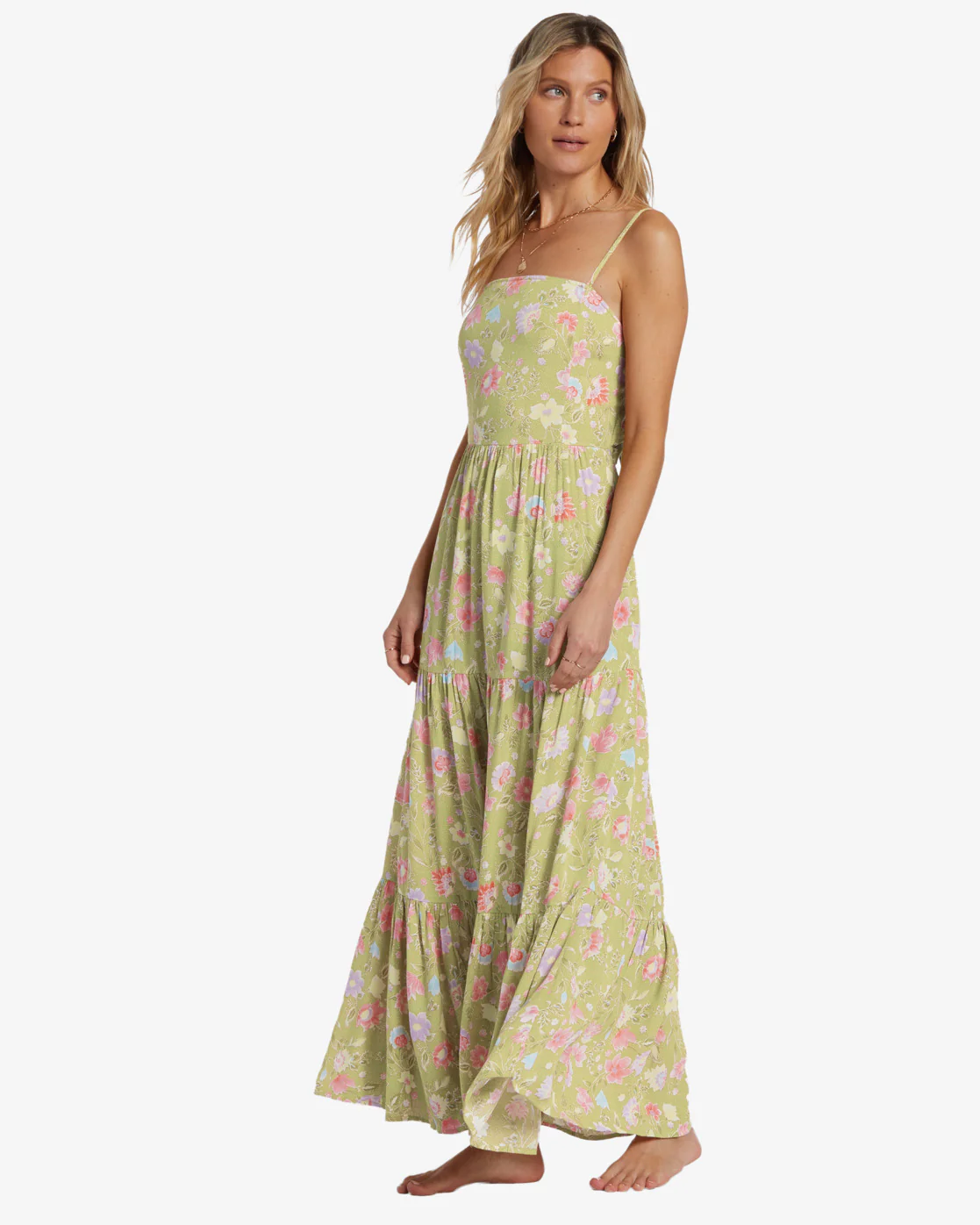 Billabong Riviera Romance Dress - Green Envy -Biliabong Outlet