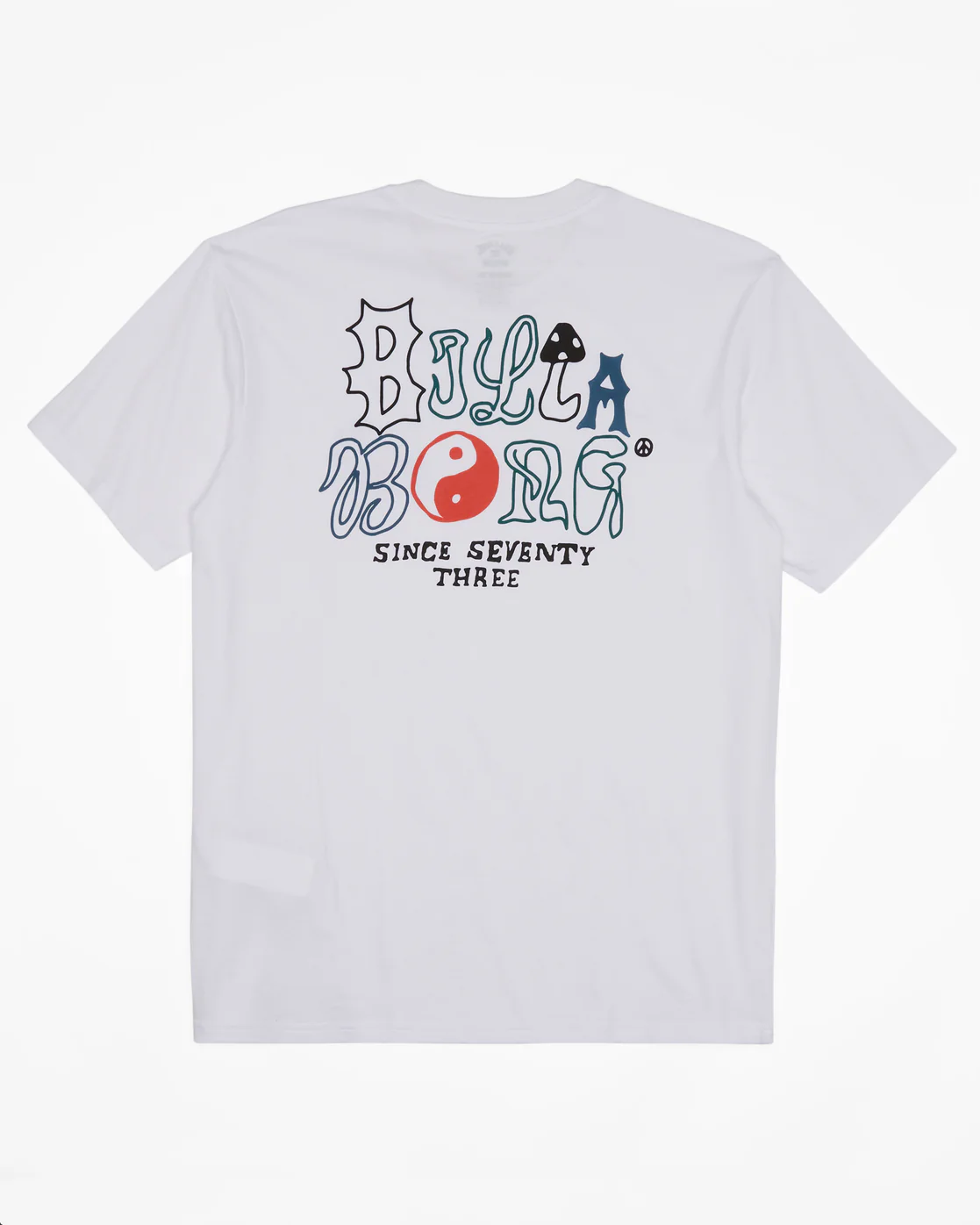 Billabong Worded Short Sleeve T-Shirt - White -Biliabong Outlet