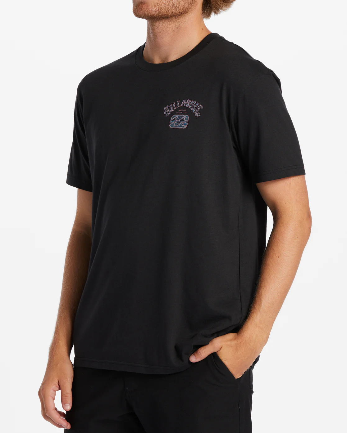 Billabong Theme Arch T-Shirt - Washed Black -Biliabong Outlet