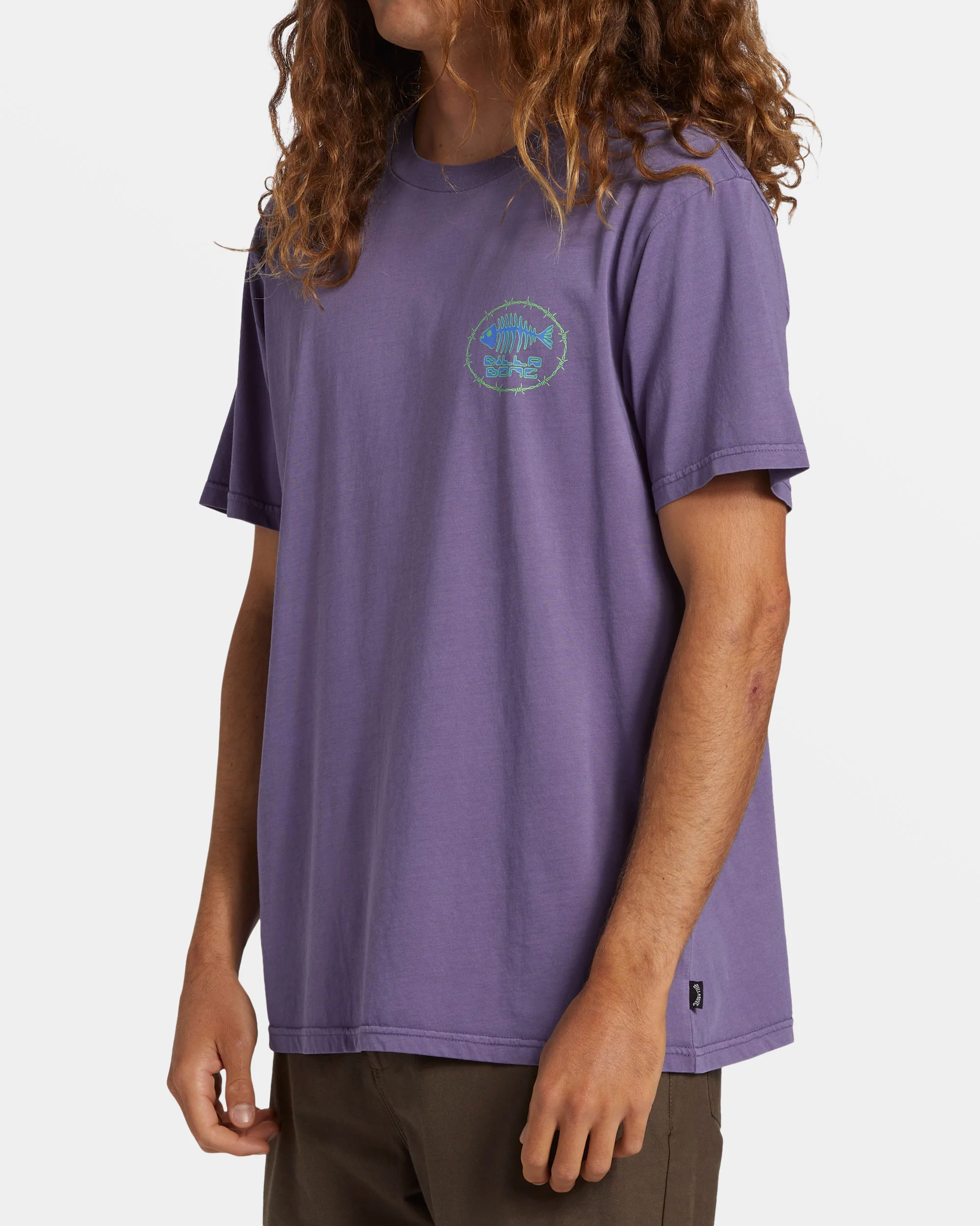 Billabong Bonez T-Shirt - Deep Plum -Biliabong Outlet