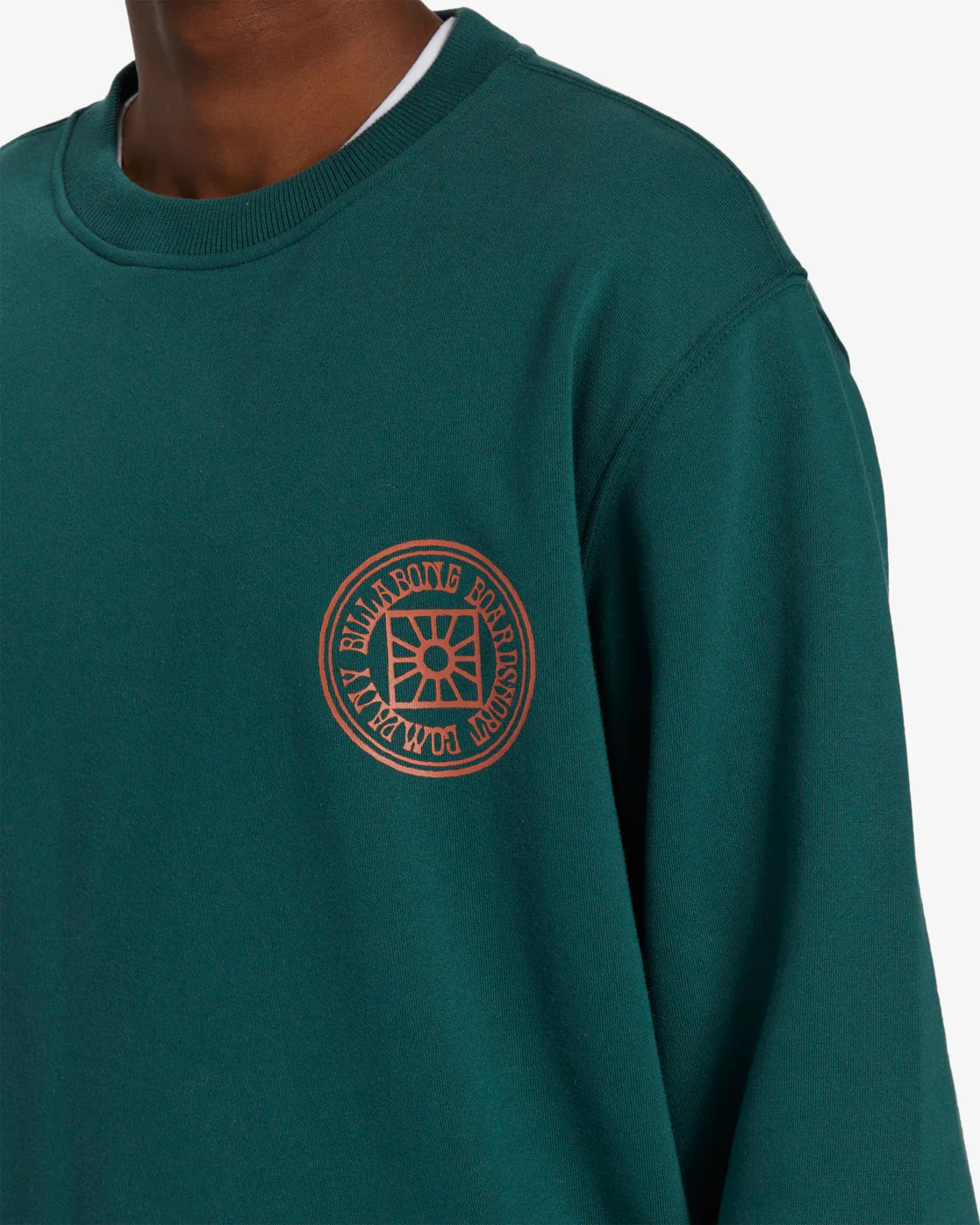 Billabong Short Sands Crew Sweatshirt - Deep Teal -Biliabong Outlet