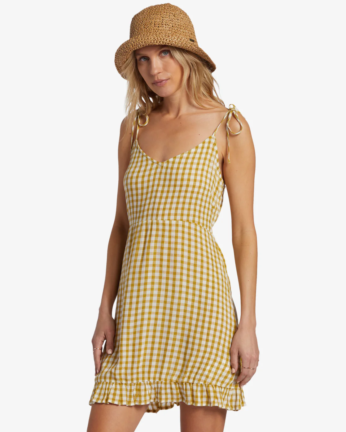 Billabong Heart Breaker Strappy Dress - Green Envy -Biliabong Outlet