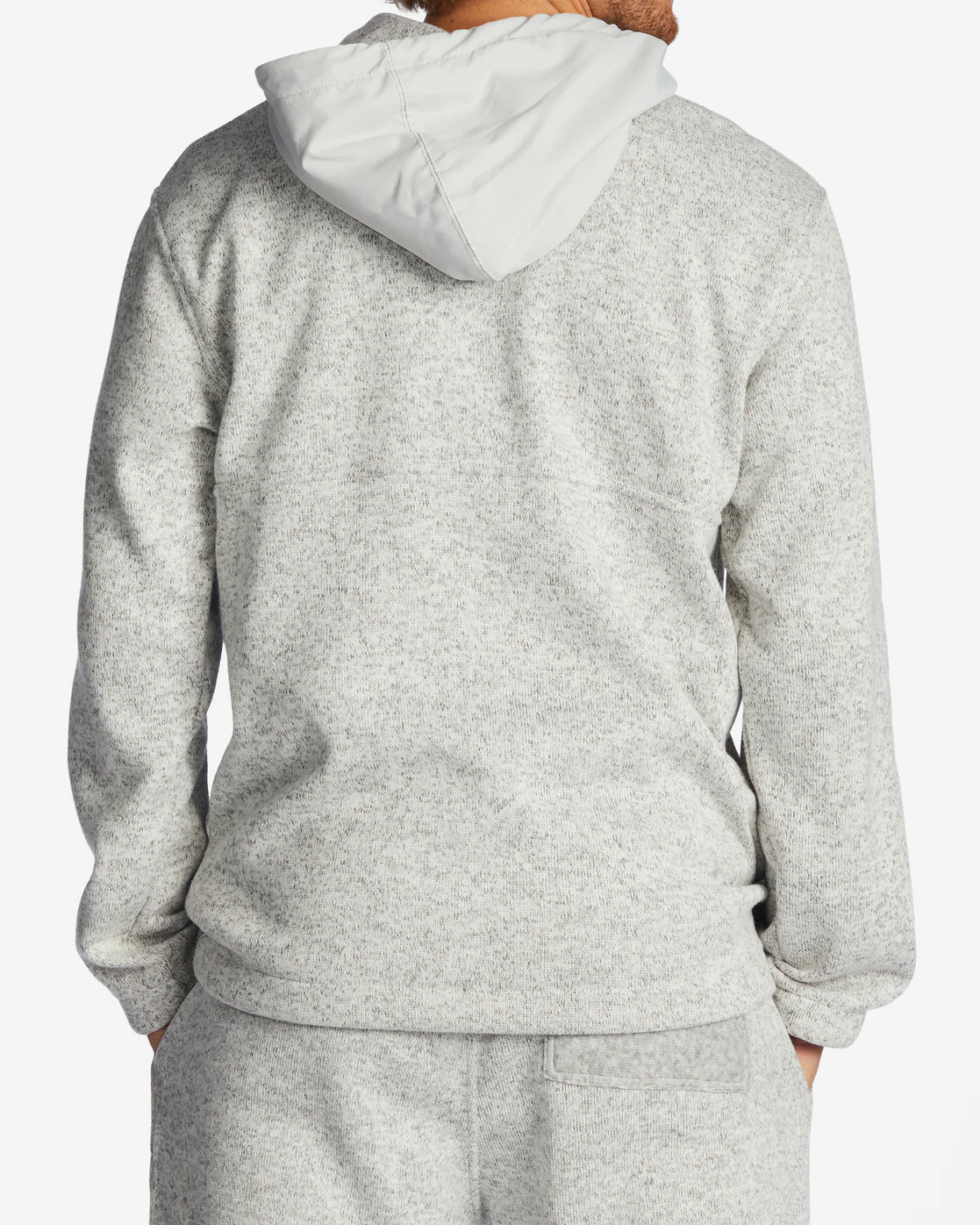 Billabong A/Div Boundary Hooded Half-Zip Pullover - Grey Heather -Biliabong Outlet