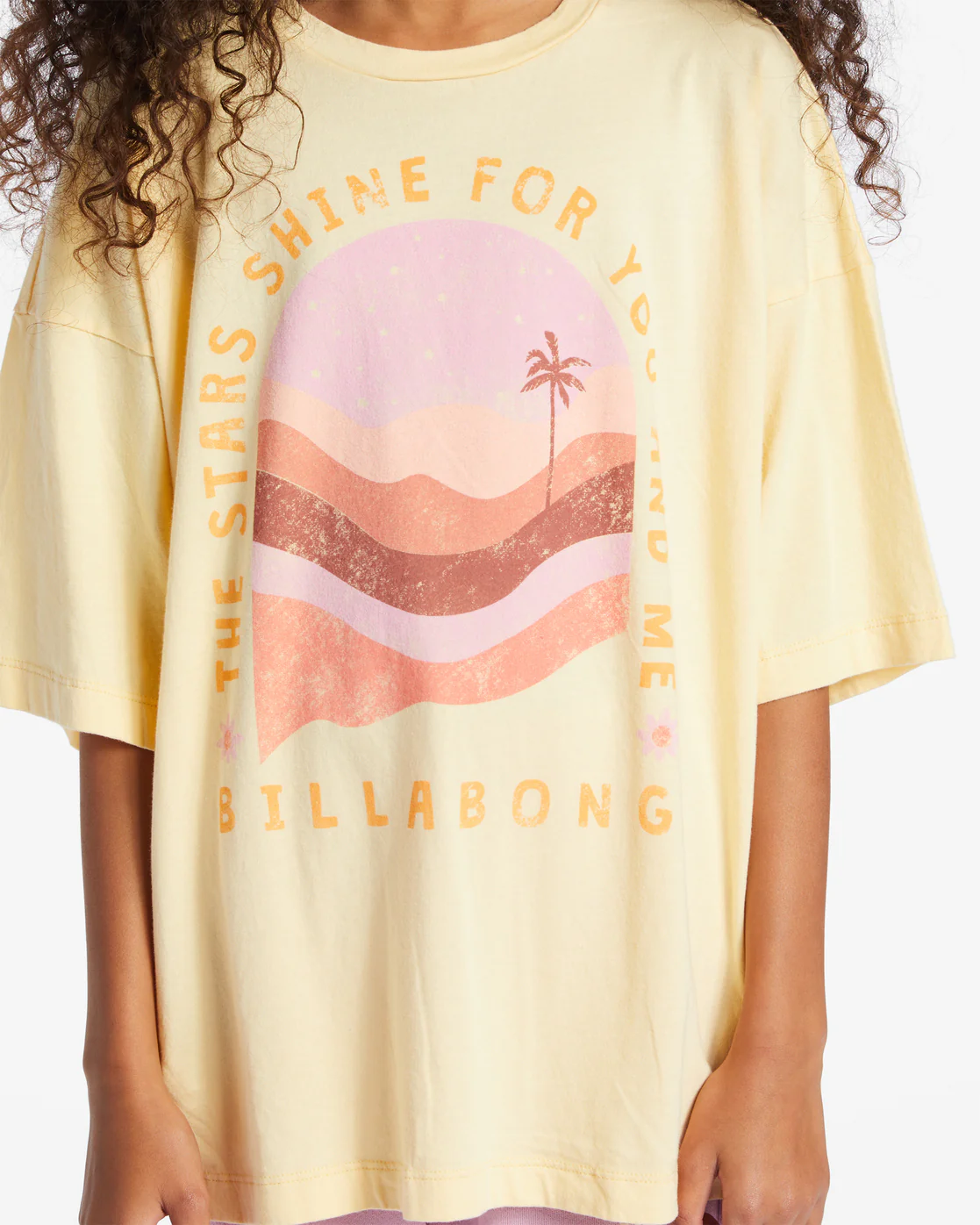 Billabong Girls Golden Hour T-Shirt - Buttermilk -Biliabong Outlet