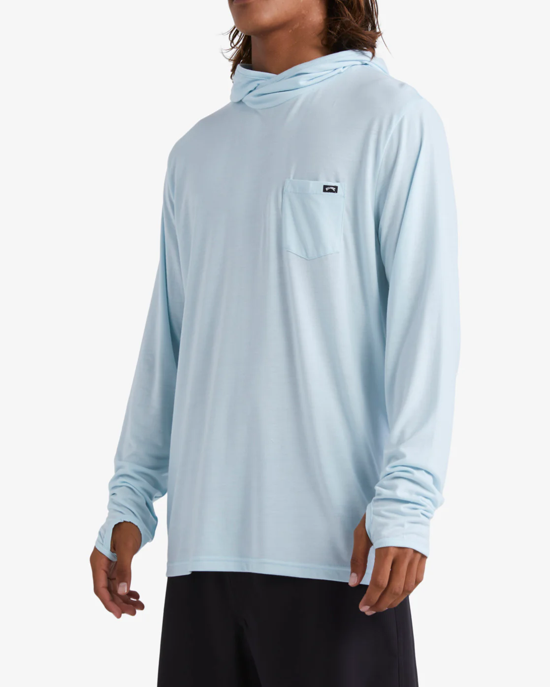 Billabong Eclipse Hooded Long Sleeve Surf T-Shirt - Coastal -Biliabong Outlet